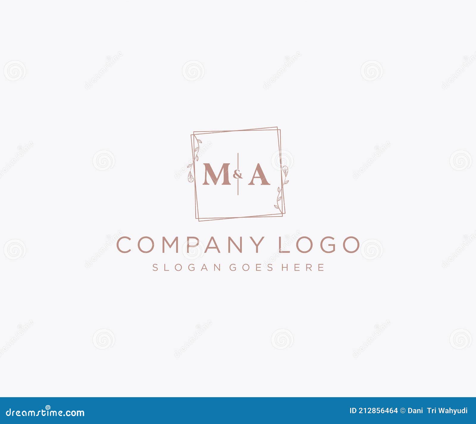 Alphabet letter flower monogram logo Royalty Free Vector