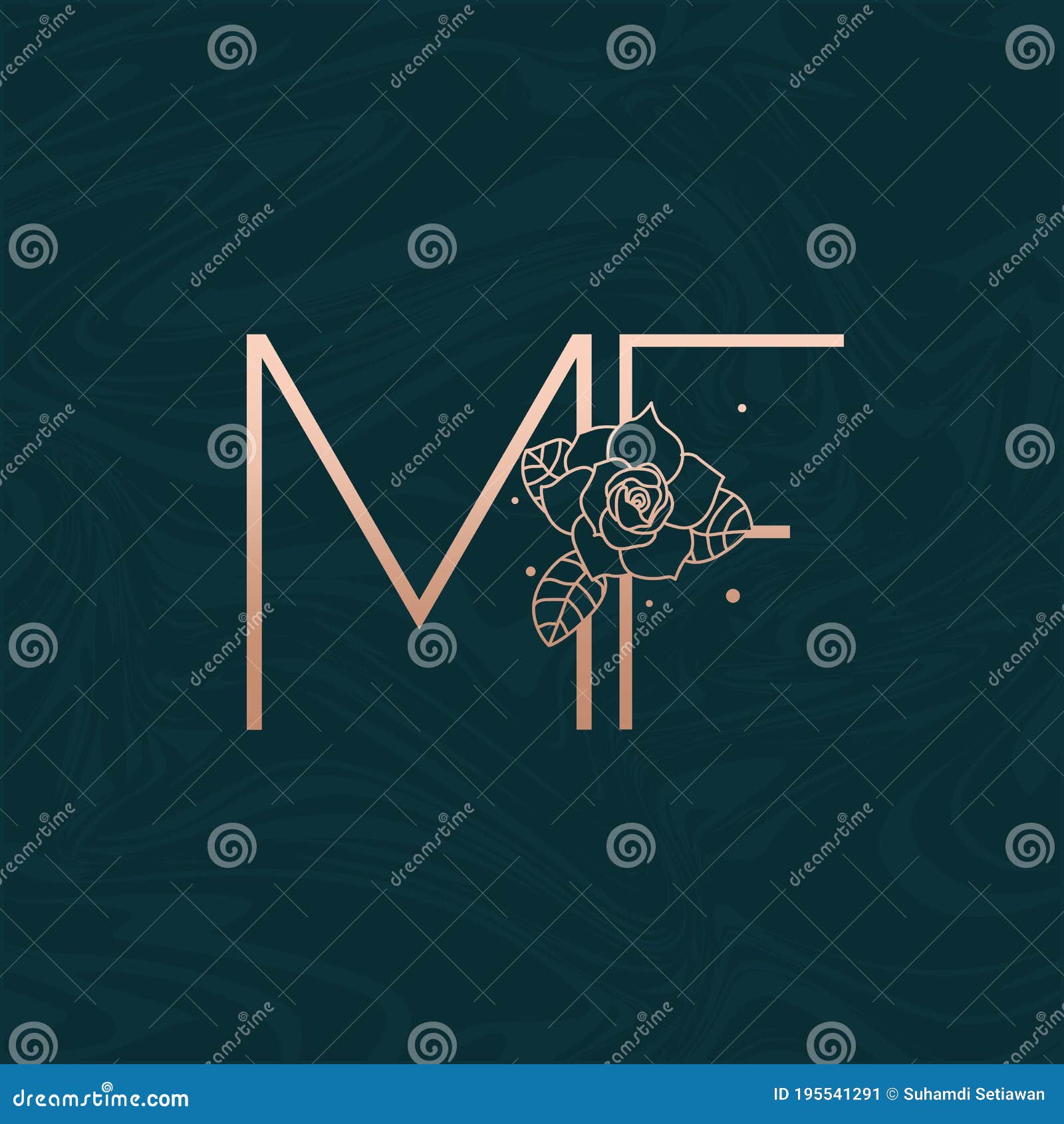 Initial Flower Logo 