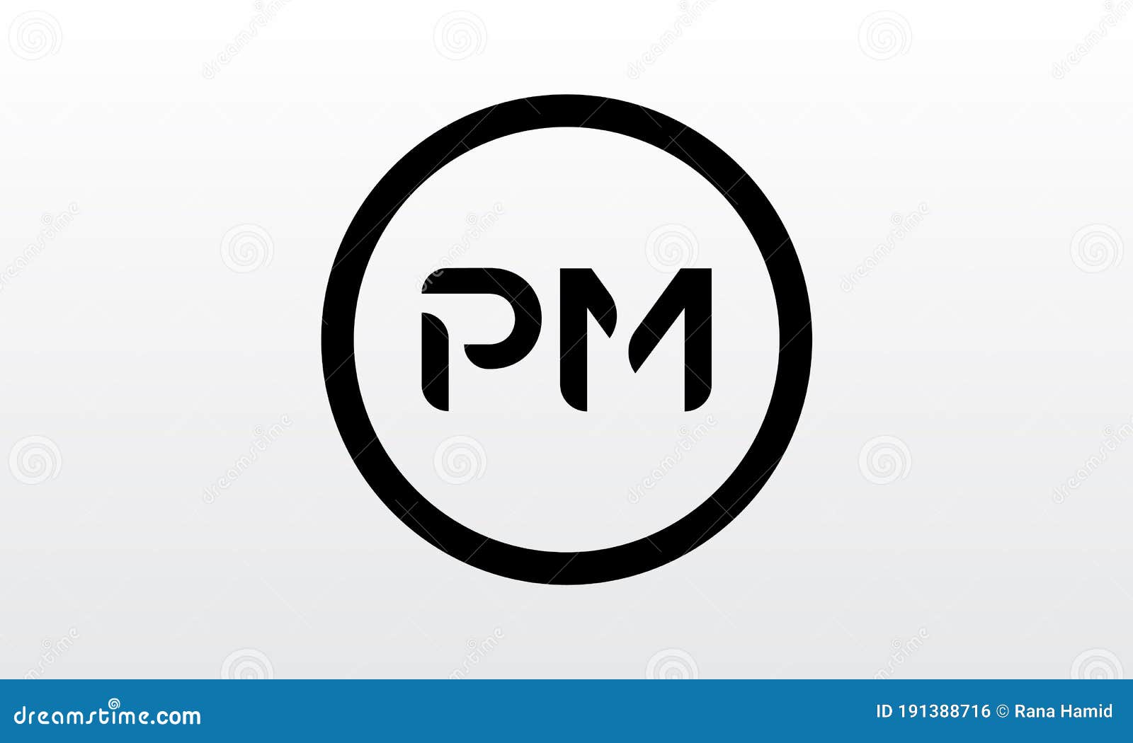 Initial PM Letter Logo with Creative Modern Business Typography Vector  Template. Creative Letter PM Logo Vector Stock Vector - Illustration of  abstract, monogram: 191388716
