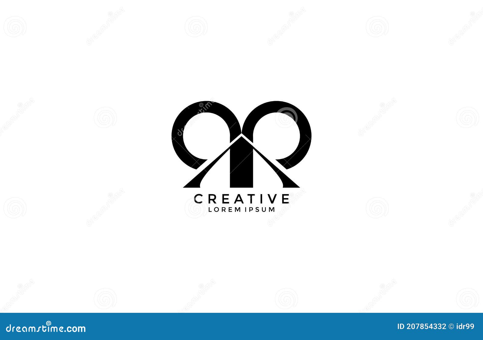 initial rr simple abstract logogram