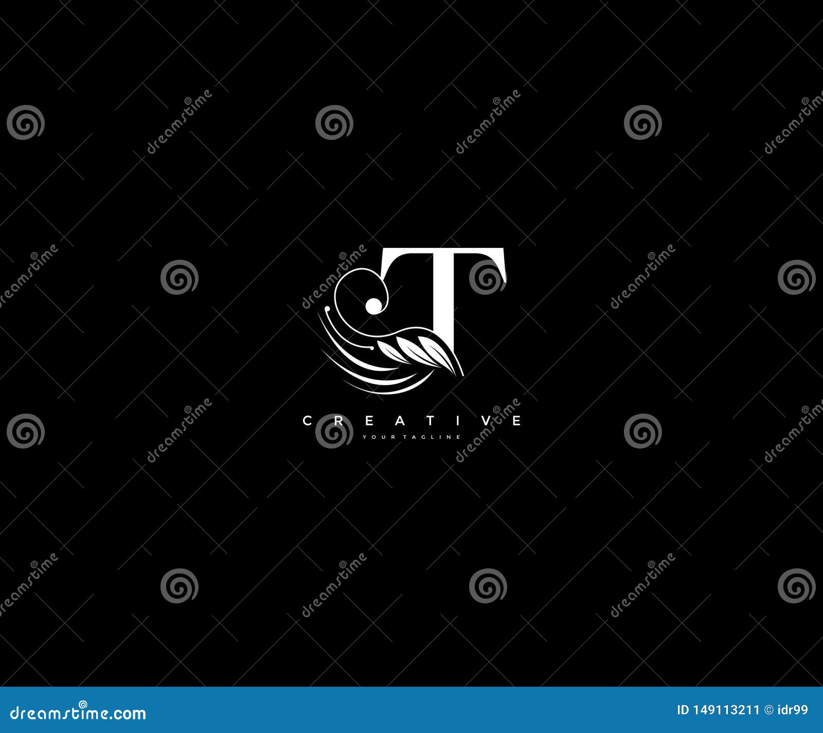 Flourishing elegance initial J letter monogram logo - Buy t-shirt