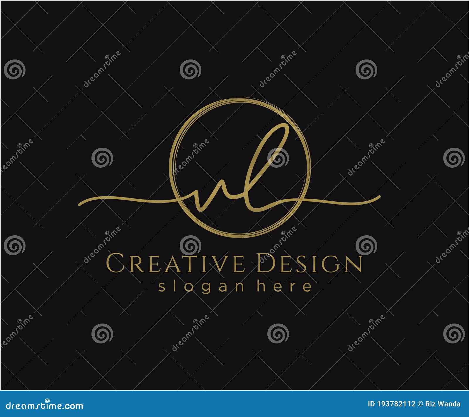 VL Beauty vector initial logo, handwriting logo of initial signature,  wedding, fashion, jewerly, boutique, floral and botanical with creative  template for any company or business Stock Vector