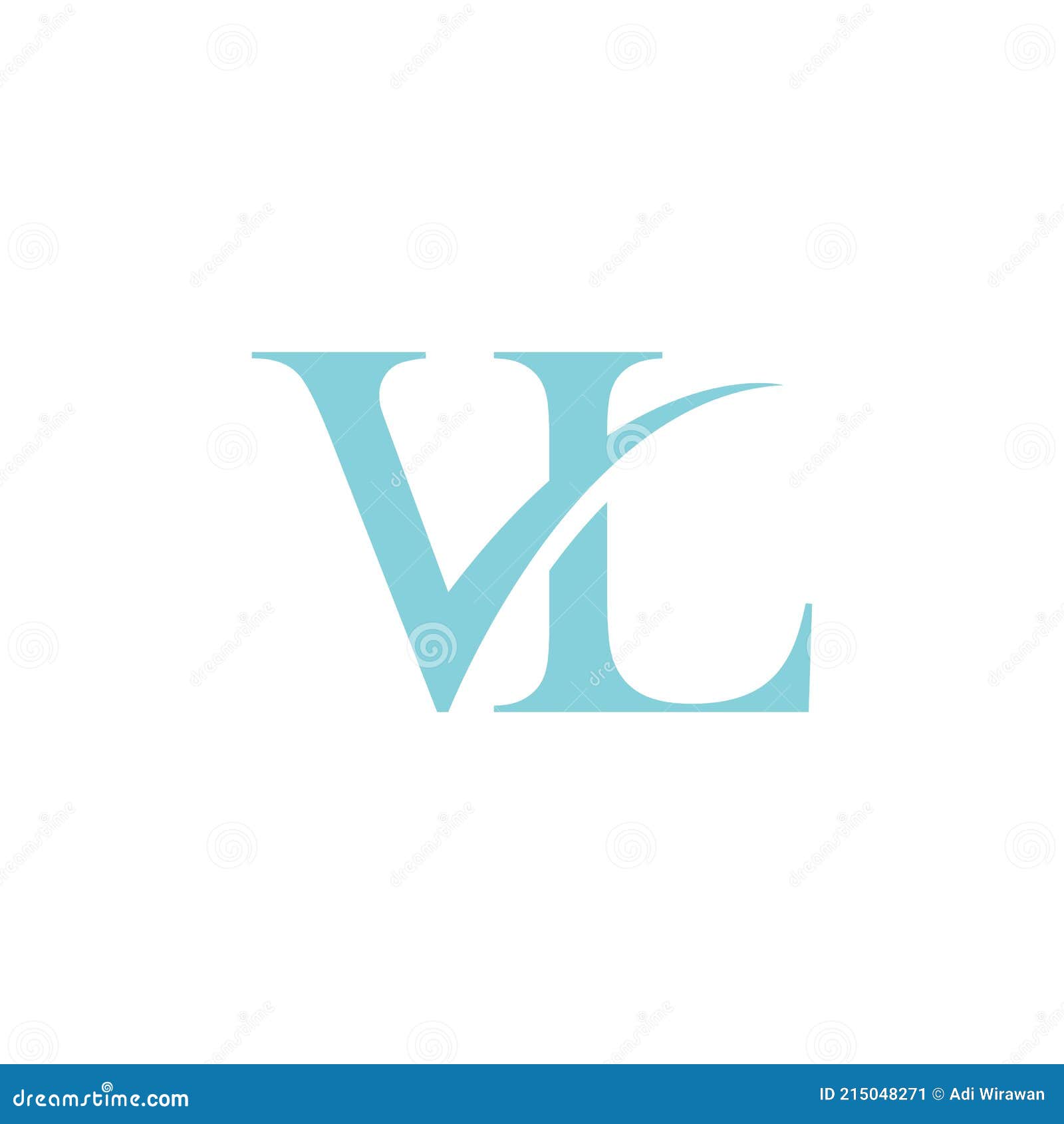 Initial VL Letter Luxury Logo Design Stock Vector - Illustration
