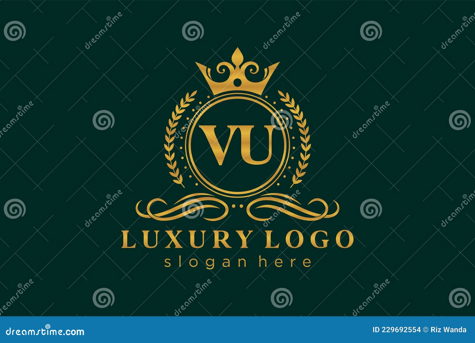 Initial Letter Logo VL Gold And White Color, With Stamp And Circle Object,  Vector Logo Design Template Elements For Your Business Or Company Identity.  Royalty Free SVG, Cliparts, Vectors, and Stock Illustration.