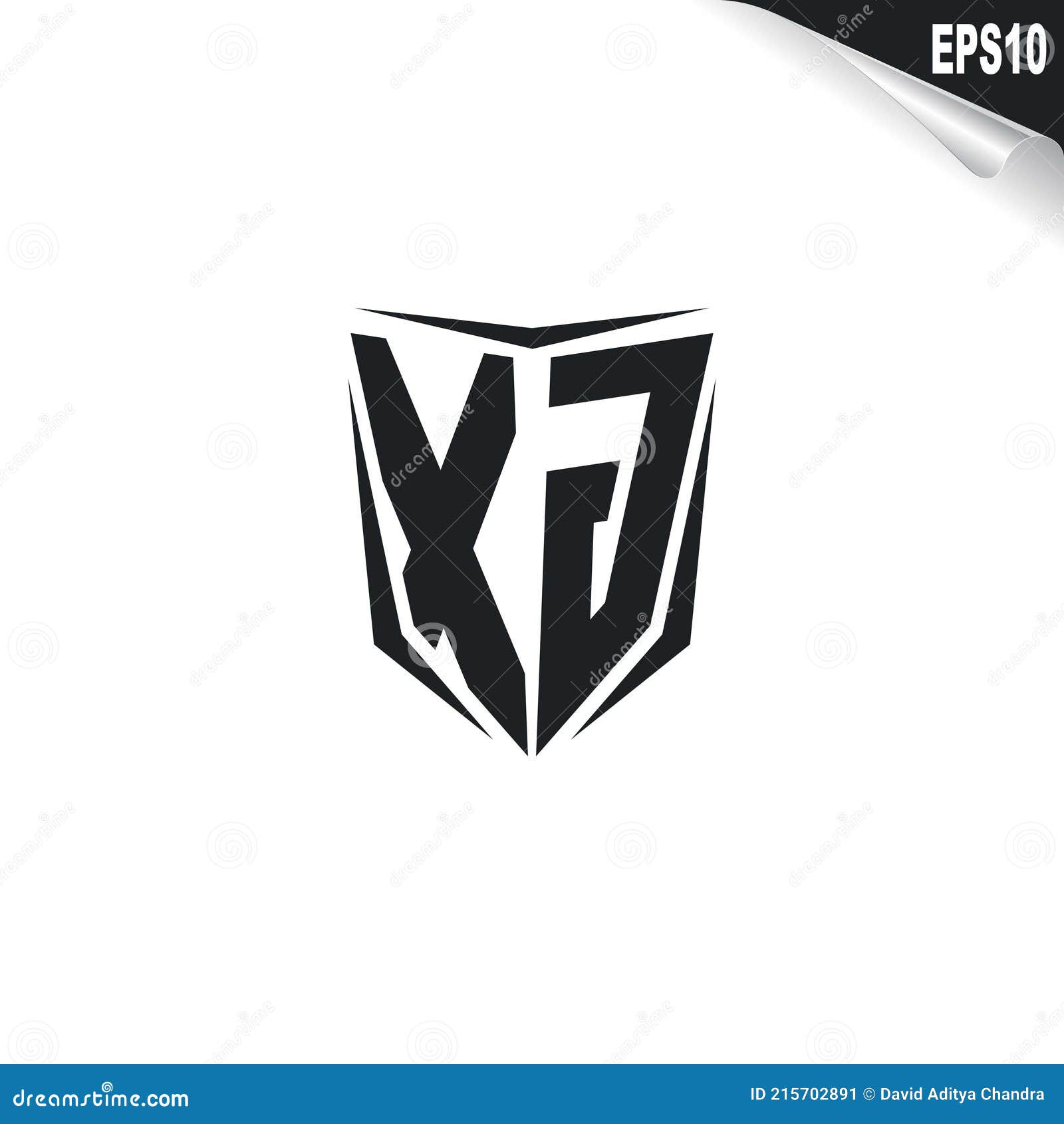 Initial XG Logo Design with Shield Style, Logo Business Branding Stock