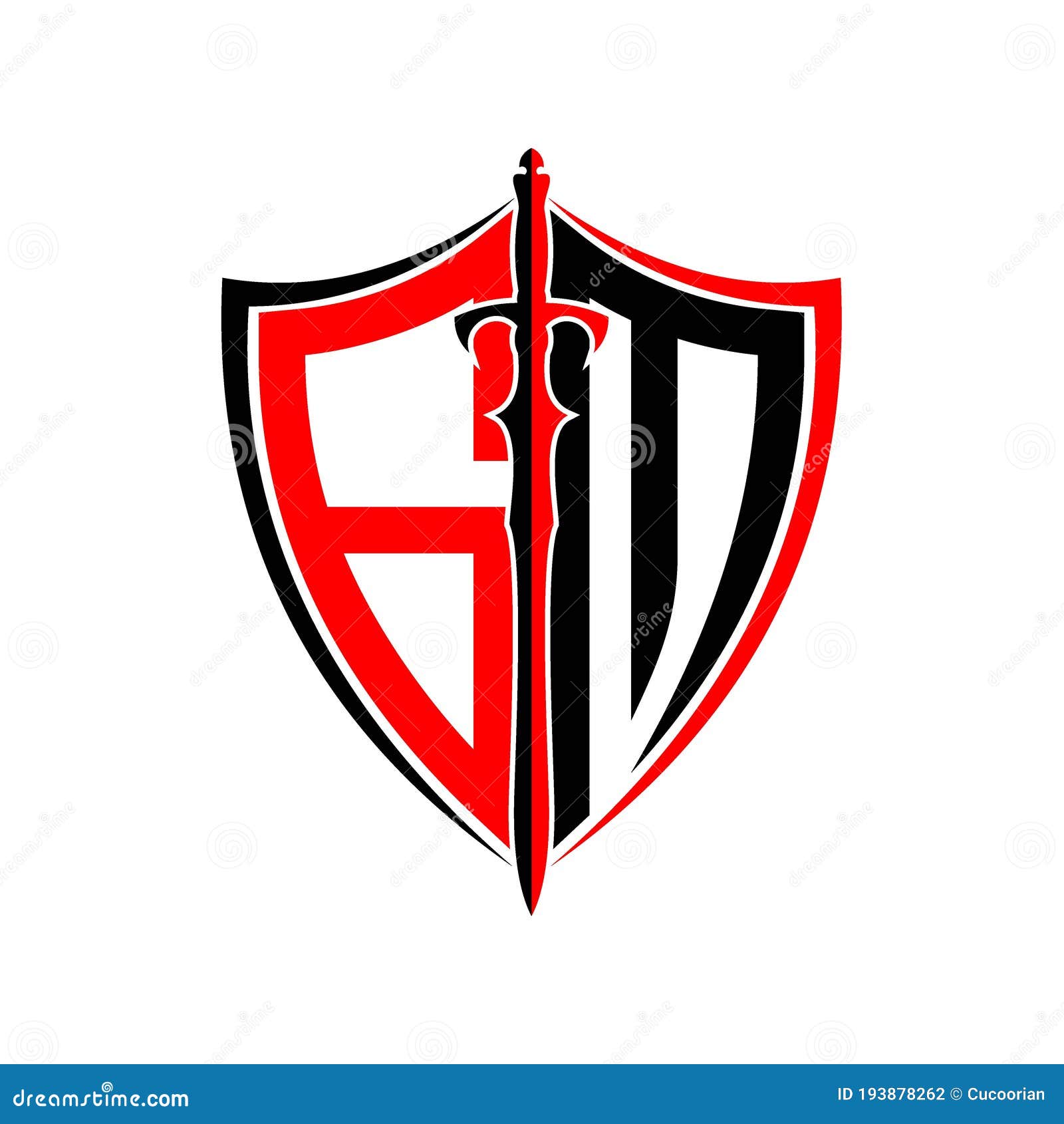 Initials G M Shield Armor Sword for Logo Design Inspiration Stock Vector -  Illustration of isolated, letter: 193878262