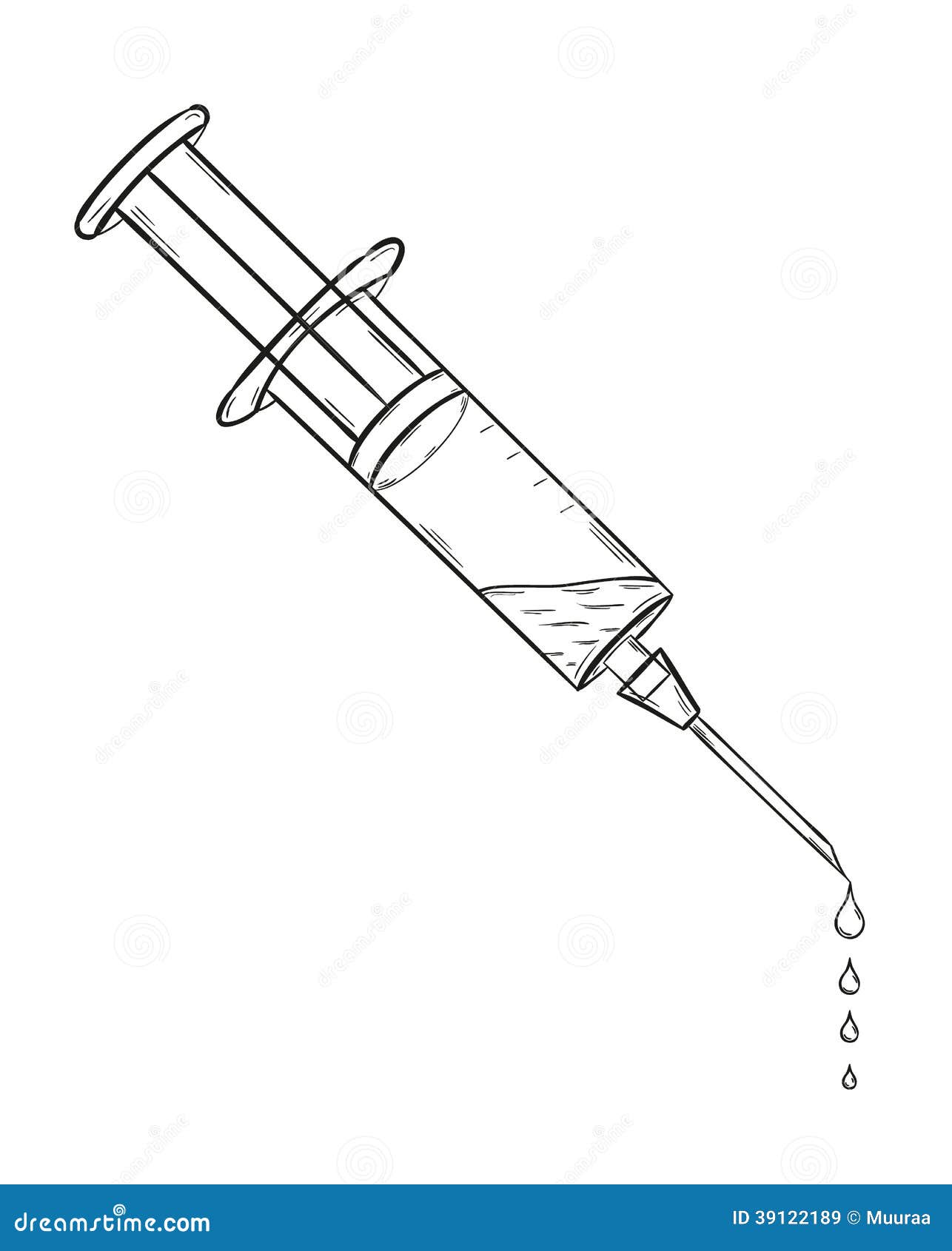 Injection With Fluid Stock Illustration Image 39122189