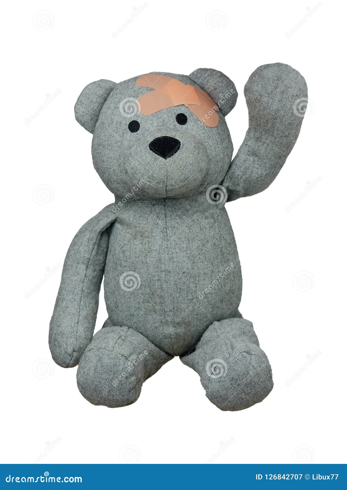 Sick Bear With Bandaged Hand Stock Photo, Picture and Royalty Free Image.  Image 8658903.