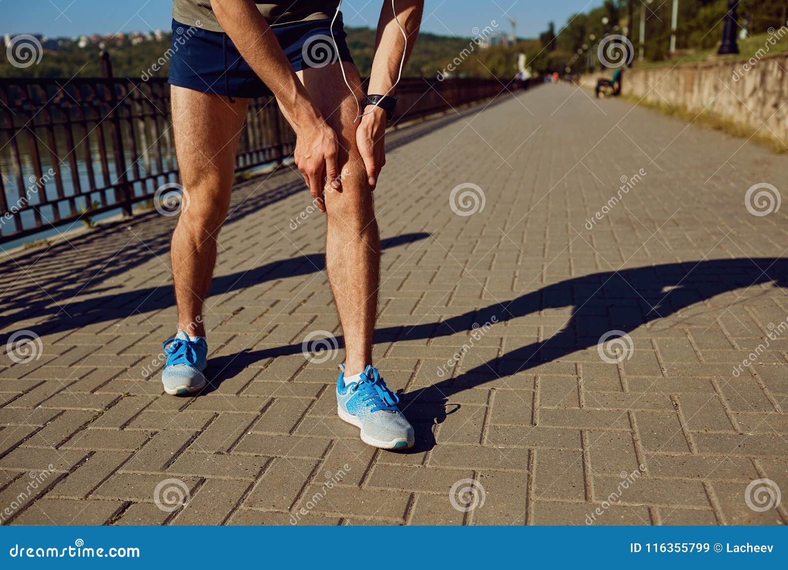 Injury, Stretching, Bruise on a Run in a Runner Stock Image Image of shoes, cramp 116355799