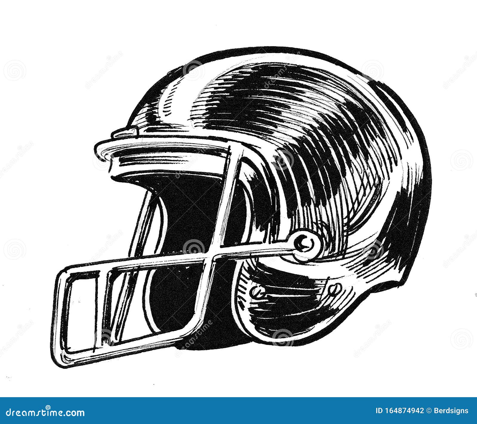 Football helmet stock illustration. Illustration of helemt - 164874942