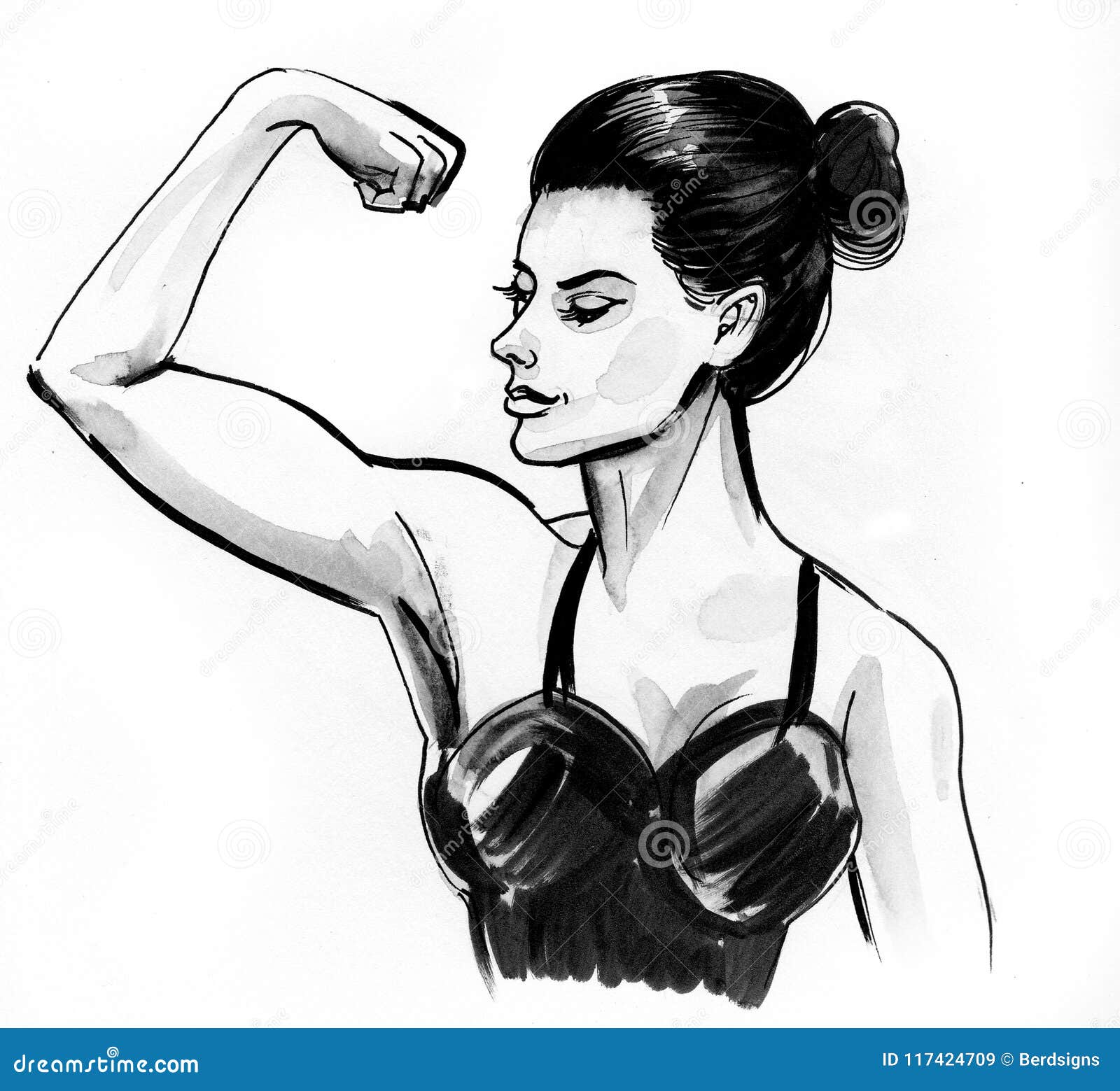 Old Woman Flexing Her Saggy Arms Royalty-Free Stock Photography