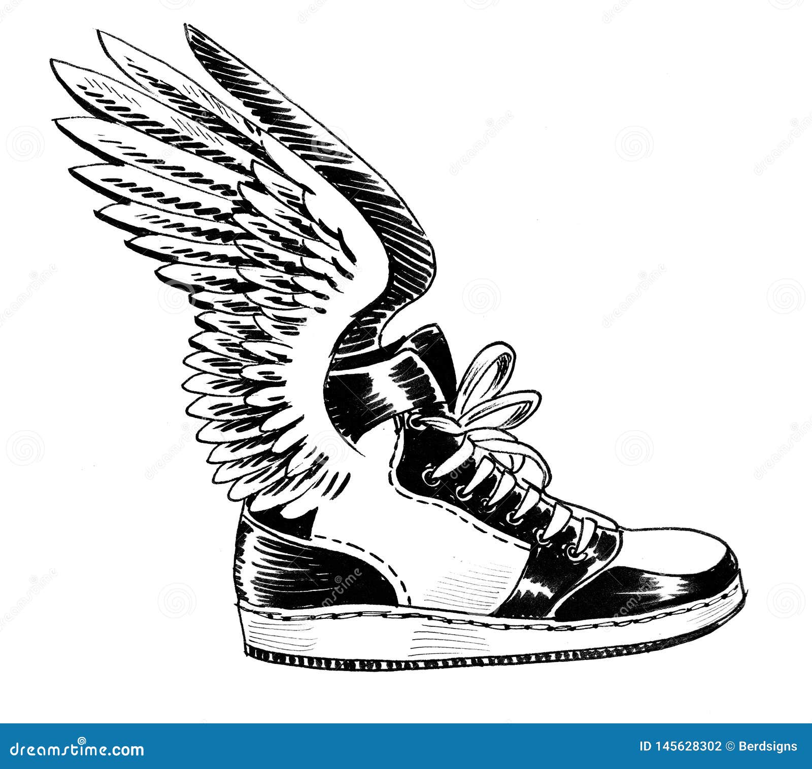 shoes with wings