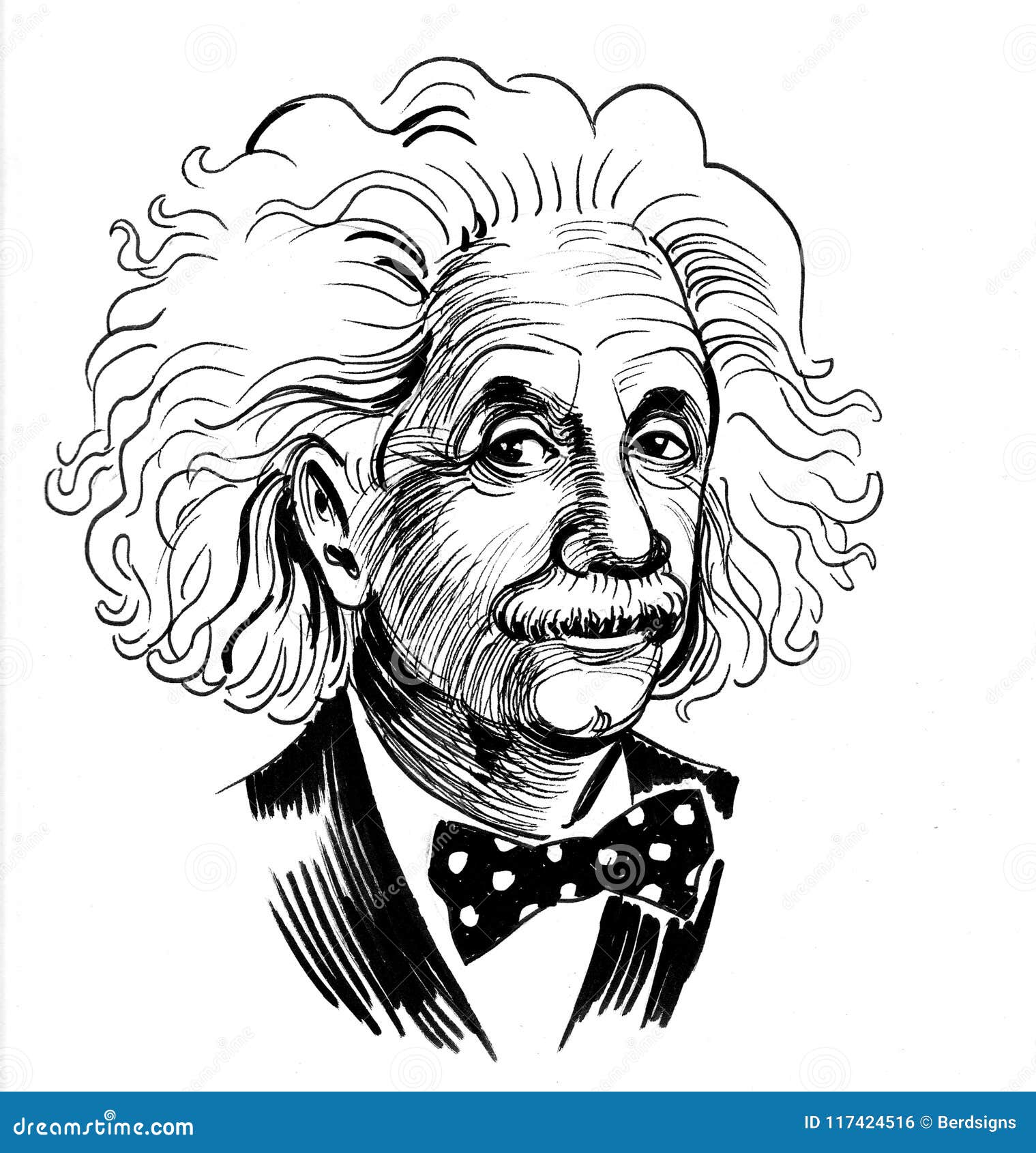 Albert Einstein Stock Illustration. Illustration Of Scientist - 117424516