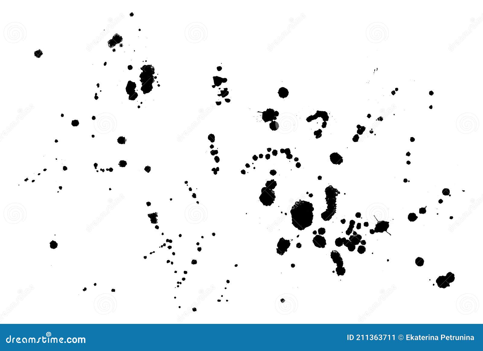 Vector Ink Drizzle Background. Splatter Sprinkle Backdrop with Drops ...