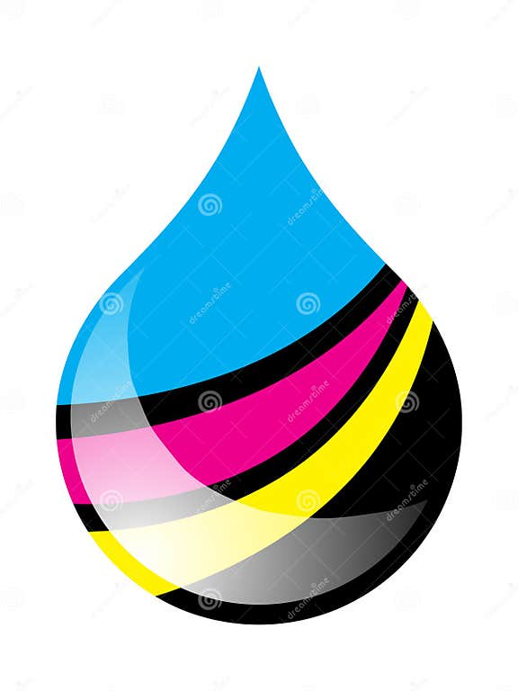 Ink drop stock vector. Illustration of bright, decorate - 9731369