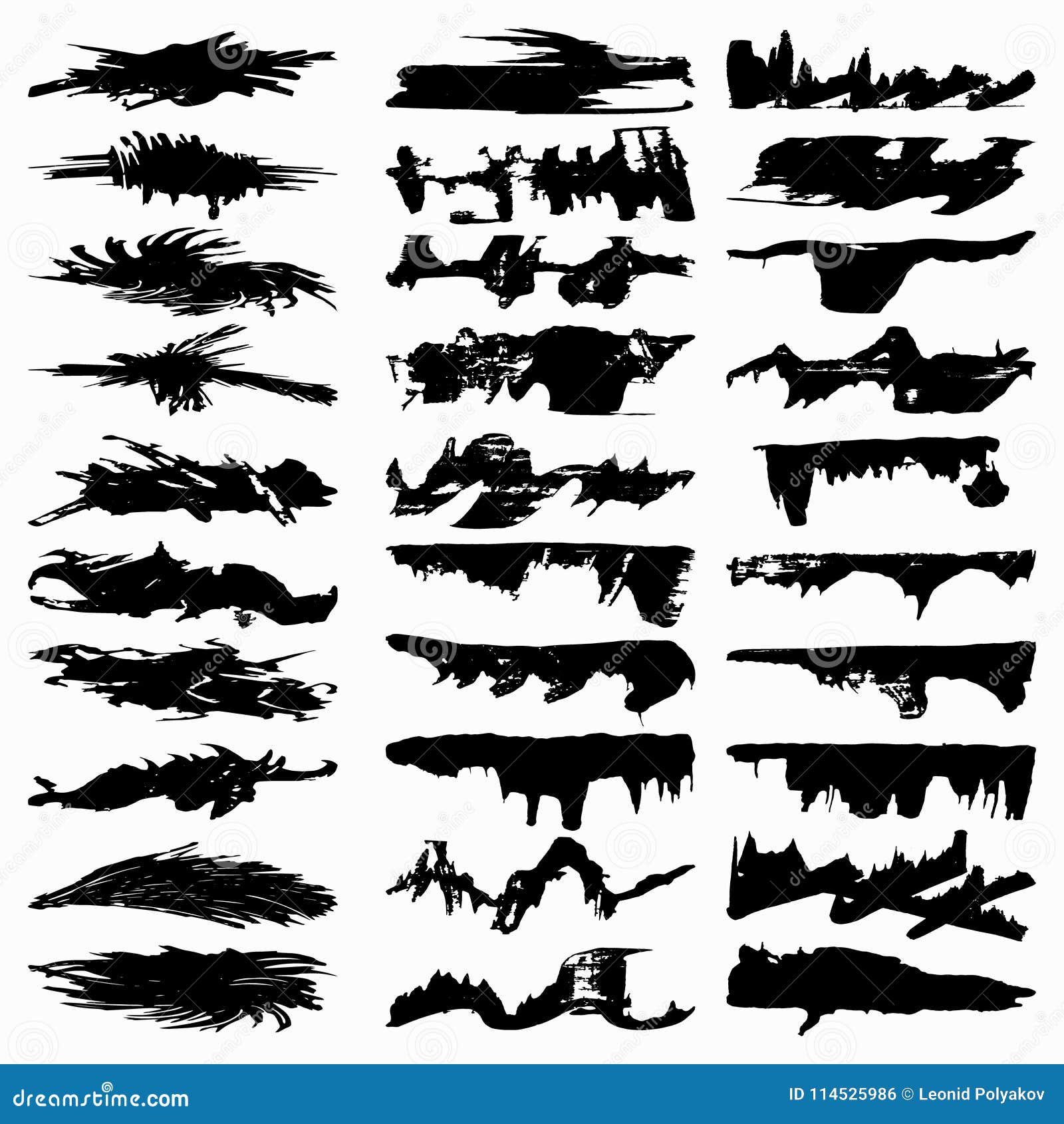 Ink Line Collection for Your Design Vector Illustration Stock Vector ...