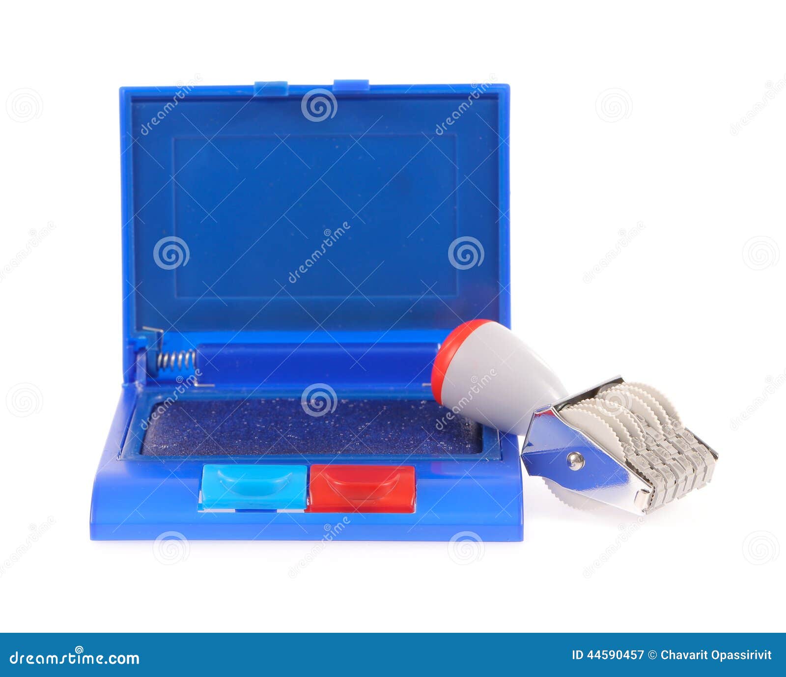 Ink pad and rubber stamp stock image. Image of correspondence 44590457