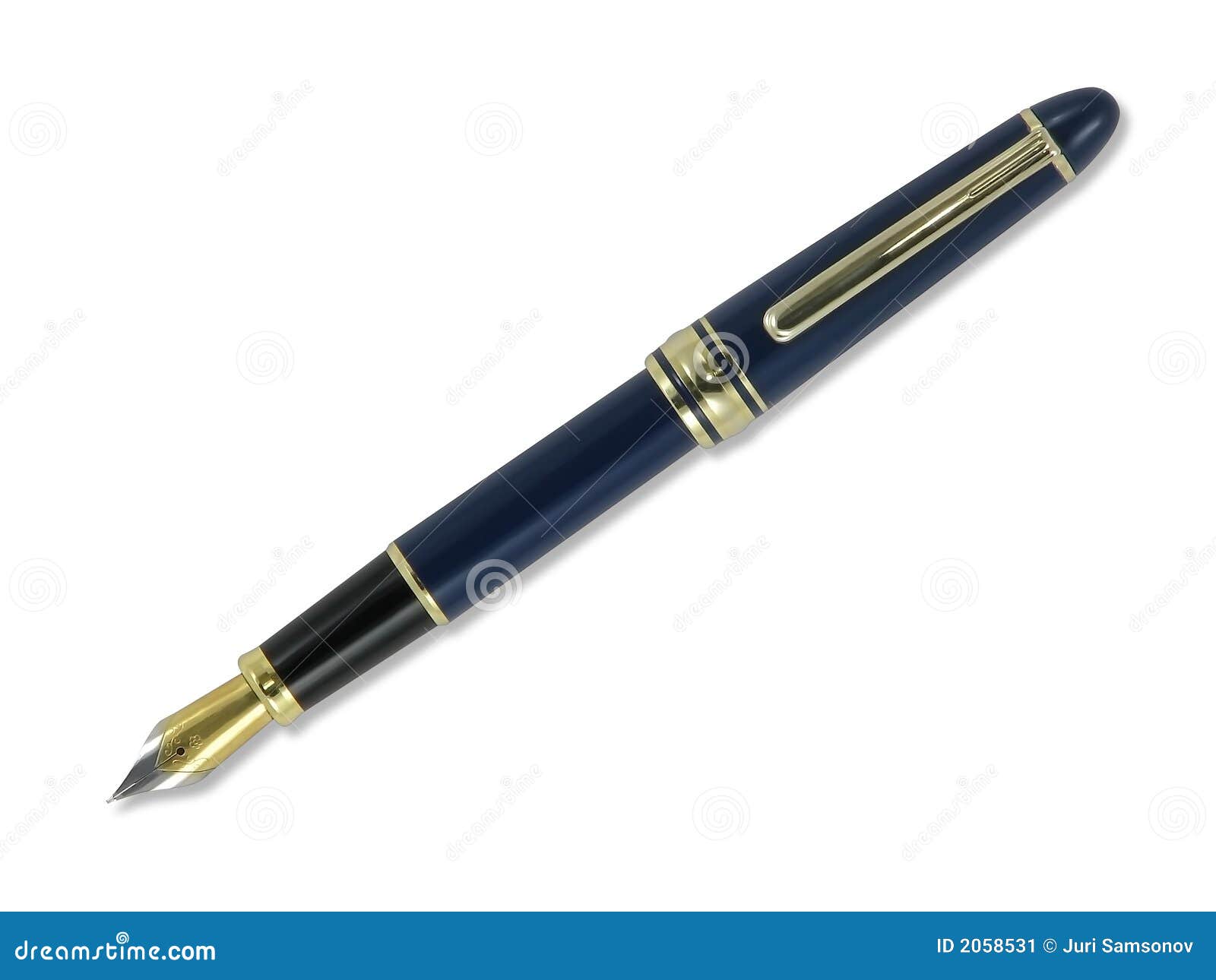 Ink pen. stock image. Image of gold, calligraphy, elegance 2058531