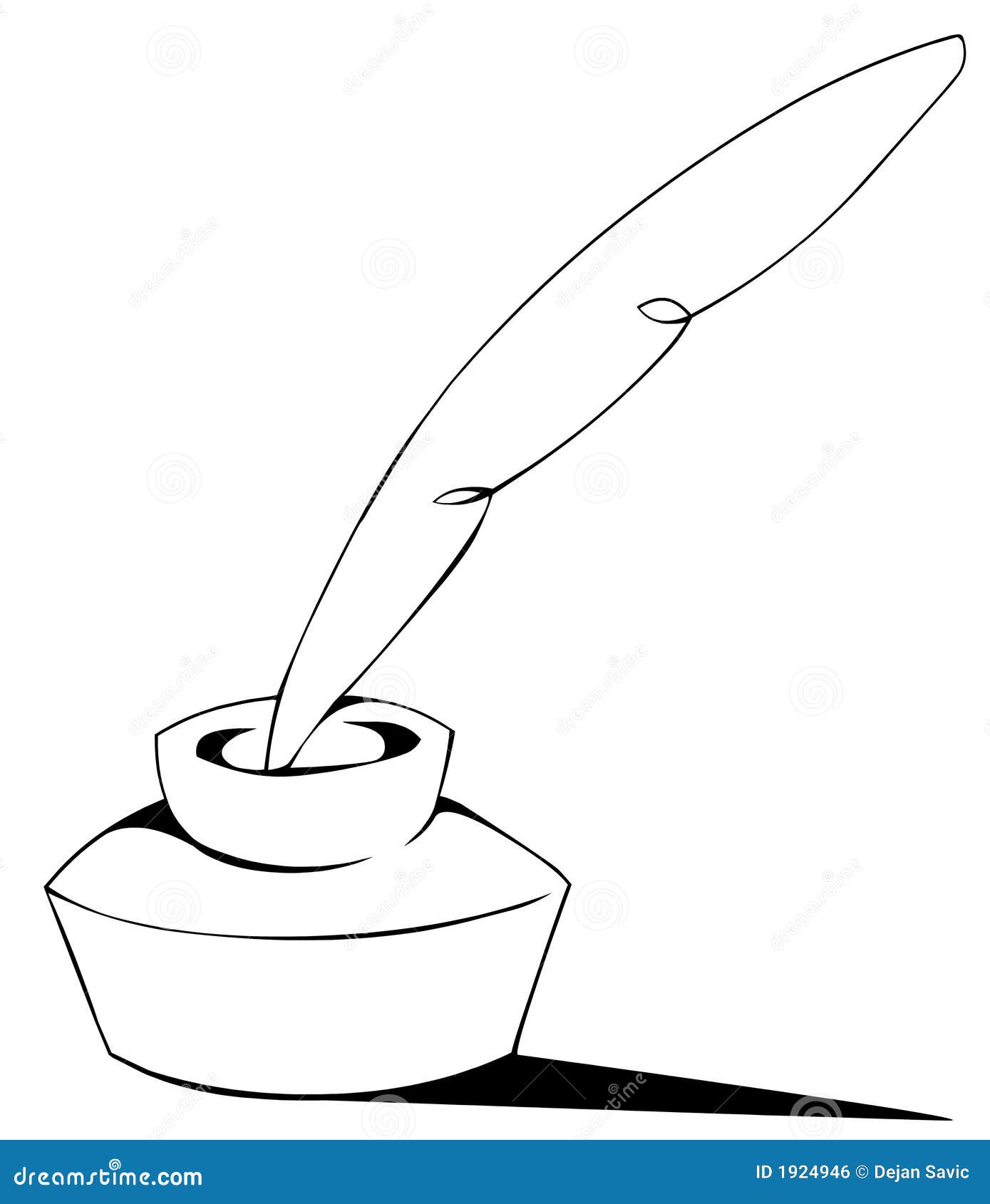 inkpot coloring page