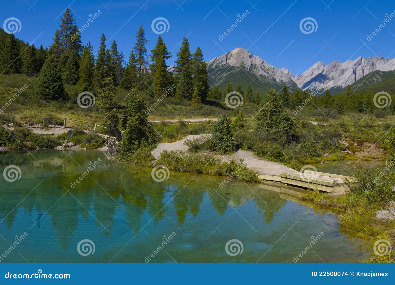 Ink Pots stock photo. Image of rock, water, canadian 22500074