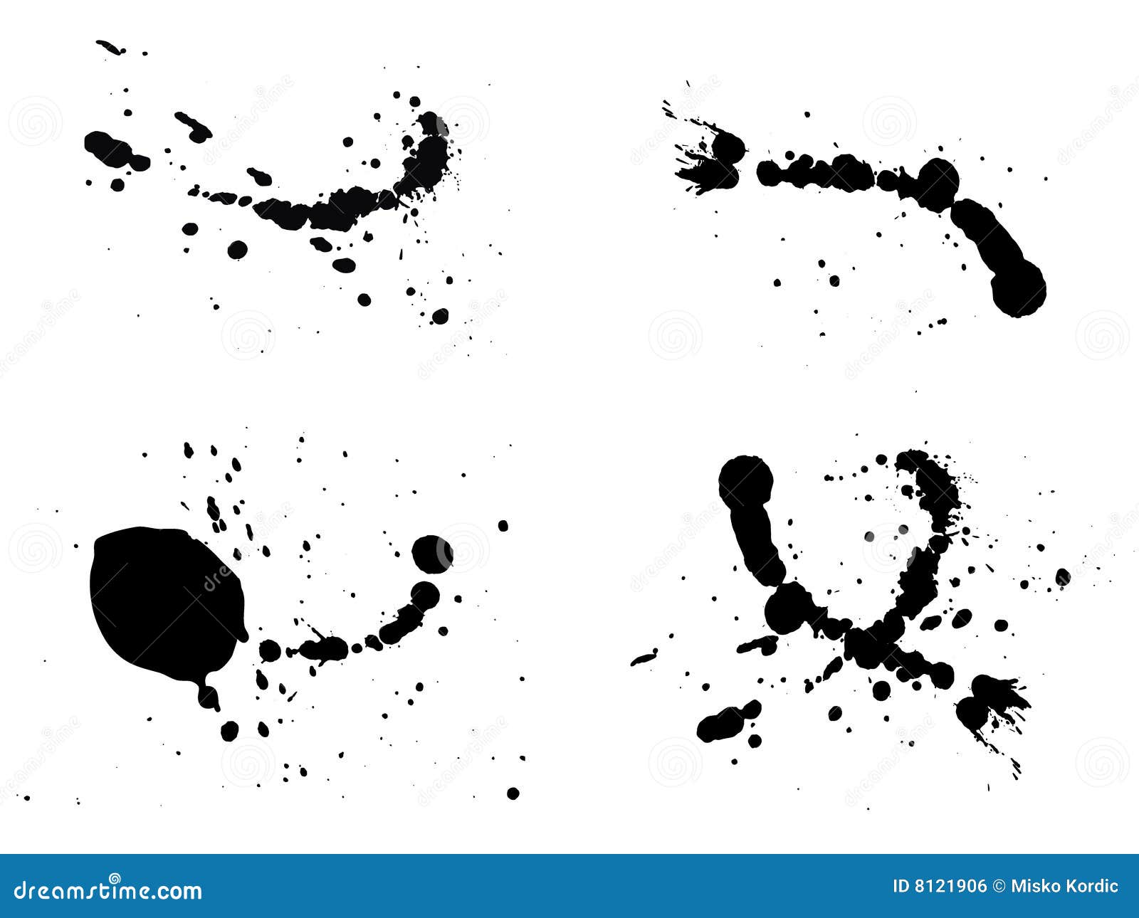 Ink splash illustration stock vector. Illustration of drip - 8121906