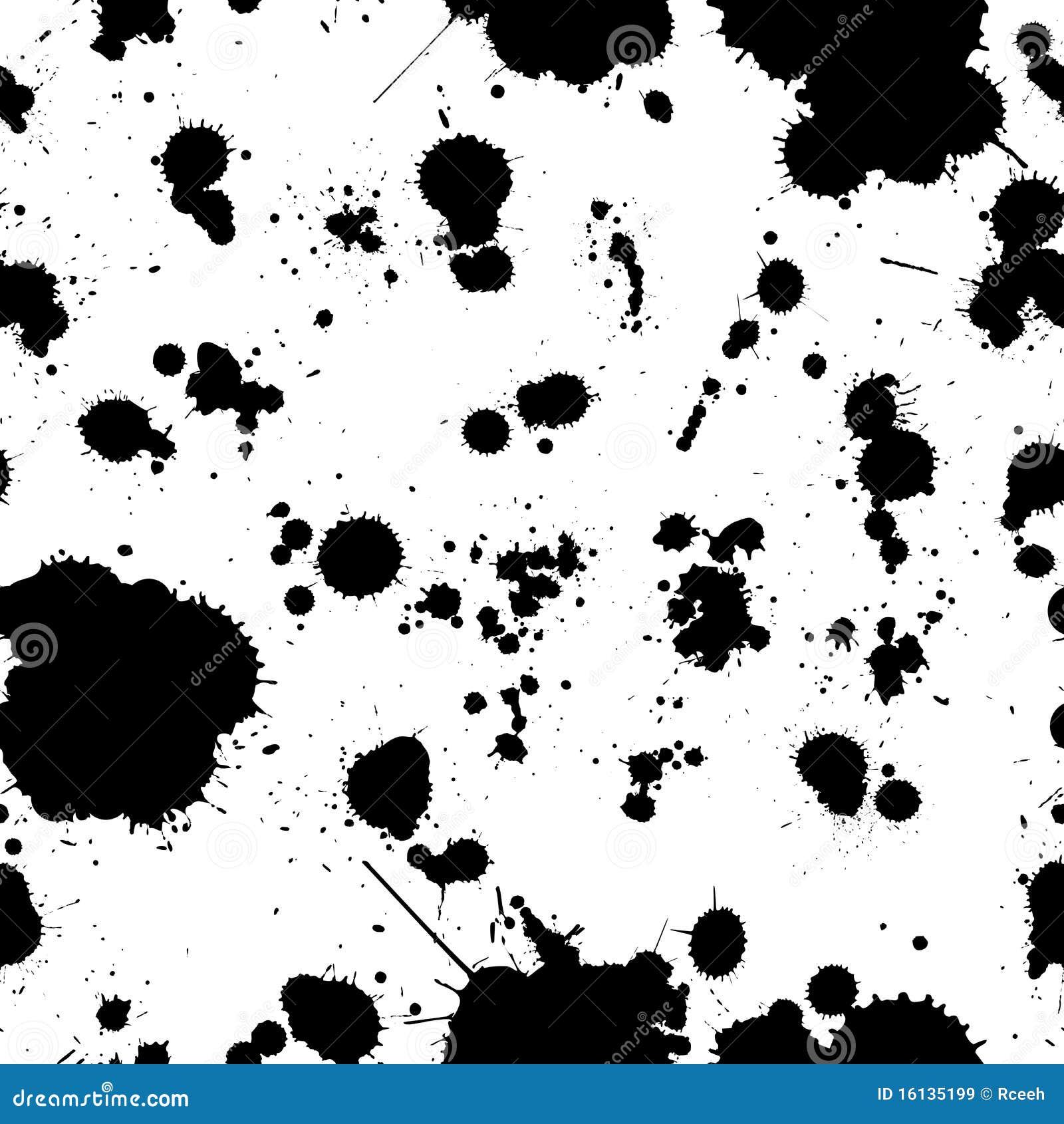 Ink splats pattern stock vector. Illustration of isolated - 16135199