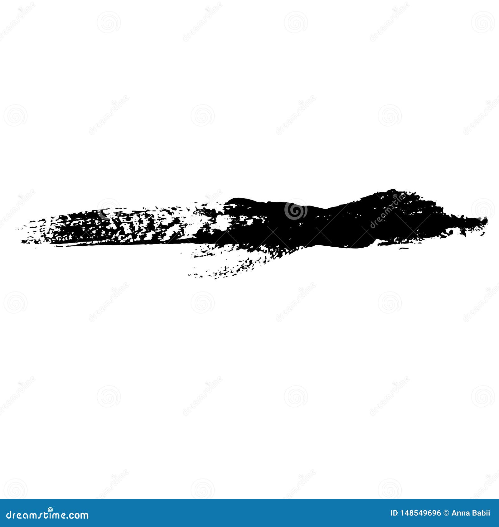 Download Ink Vector Brush Stroke Round Frame. Vector Illustration ...