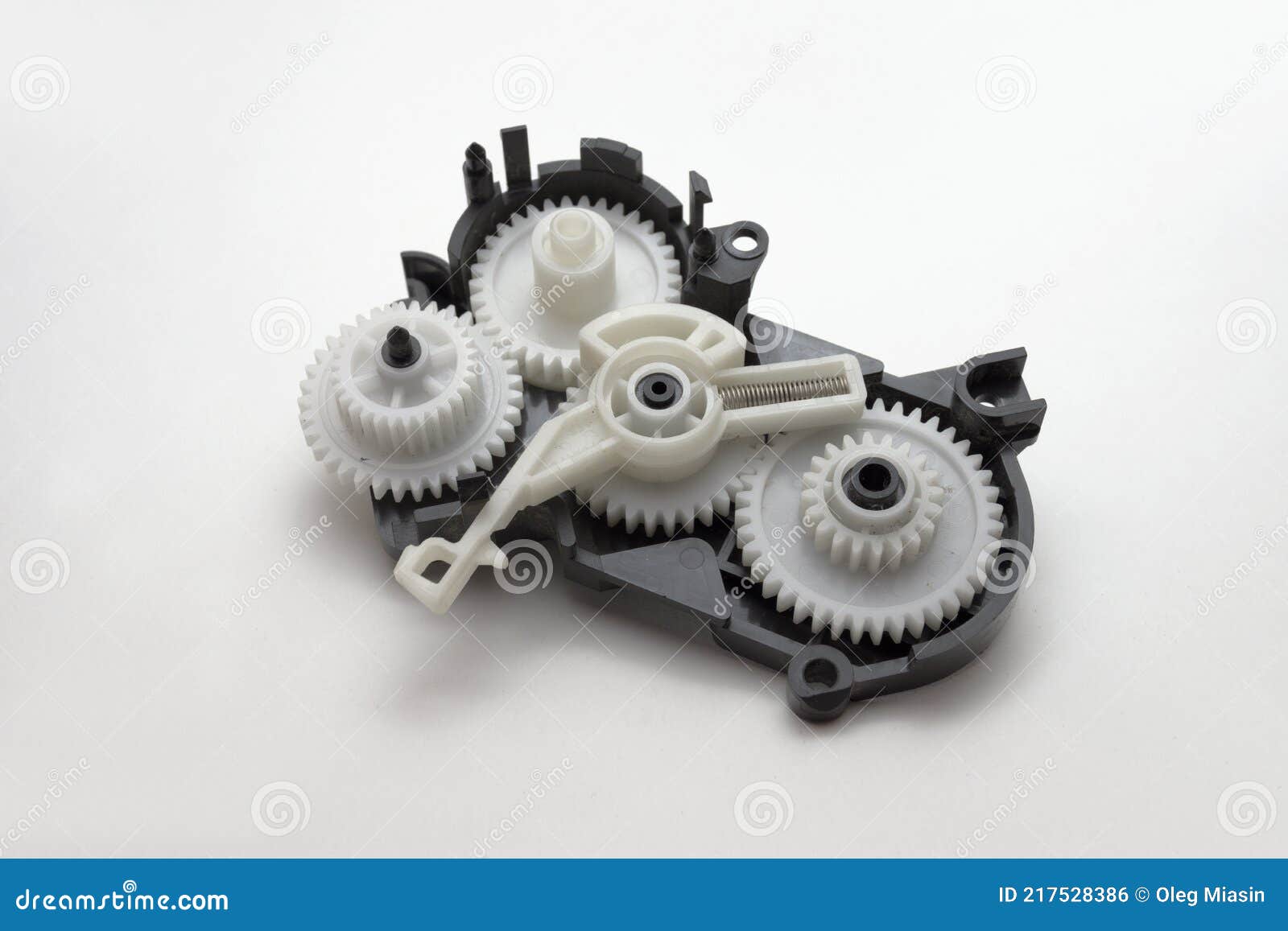 Inkjet Printer Paper Feeder Mechanical Drive. Four External Spur Gear  Wheels, with Different Gear Ratios. Reducer of Plastic Stock Photo - Image  of case, gearset: 217528386