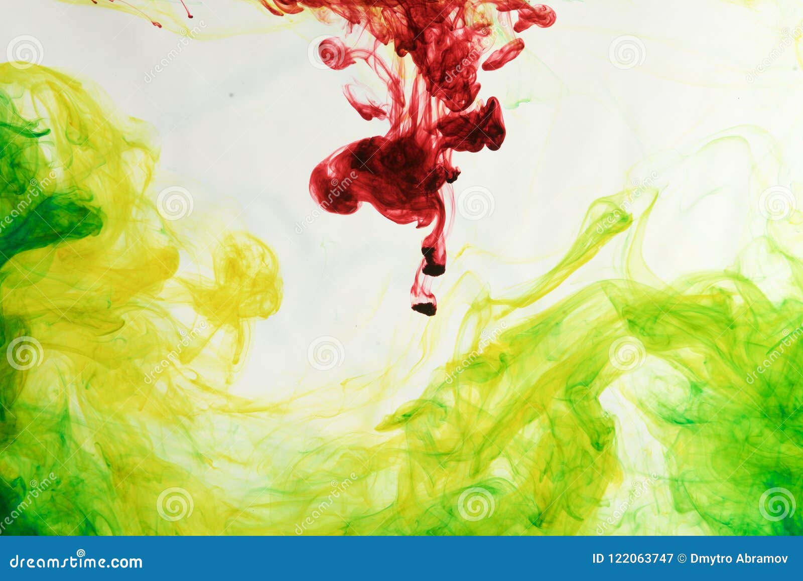 Inks in Water, Color Abstraction, Color Explosion Stock Image - Image ...
