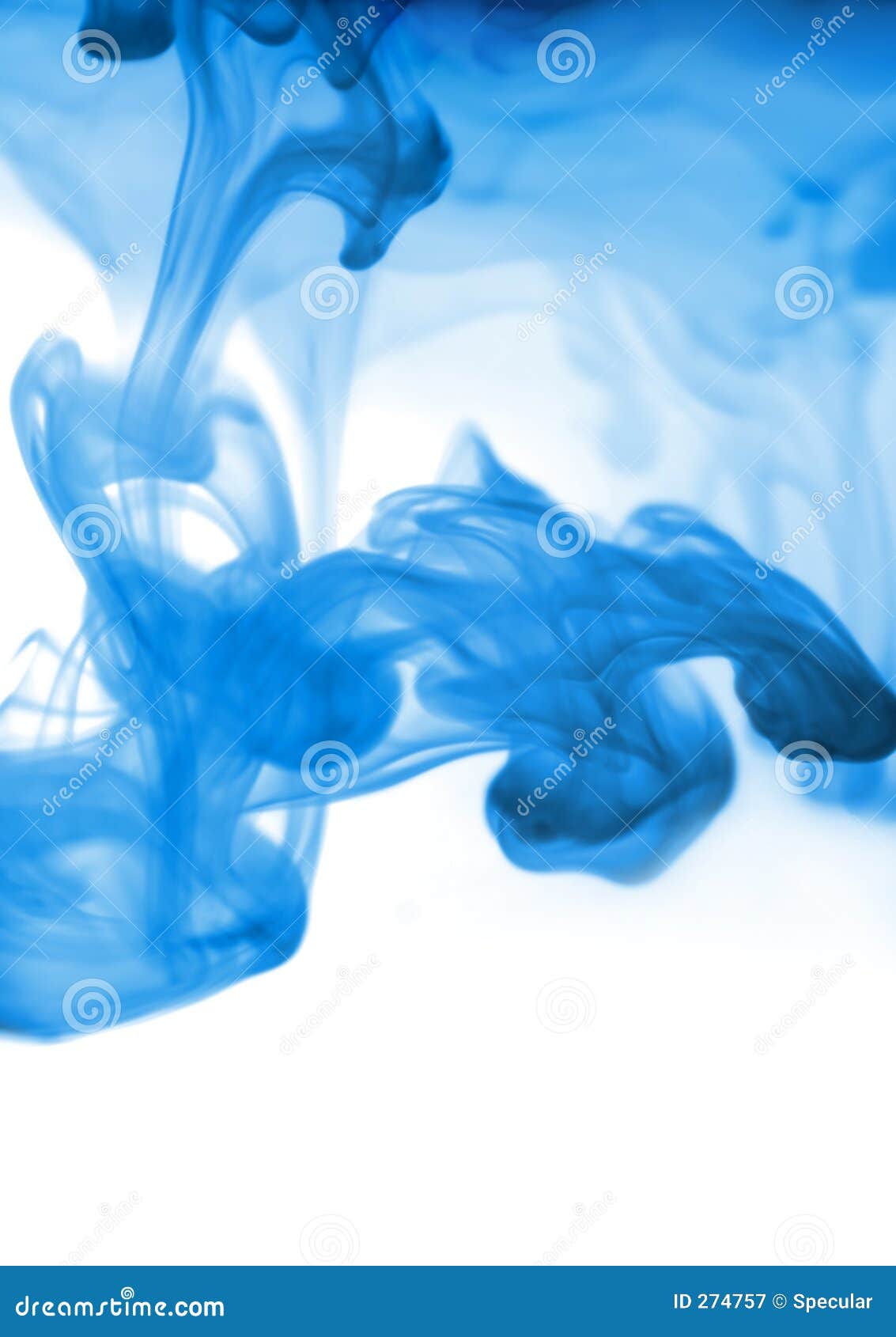 Inky blue smoke stock image. Image of spill, atmospheric - 274757