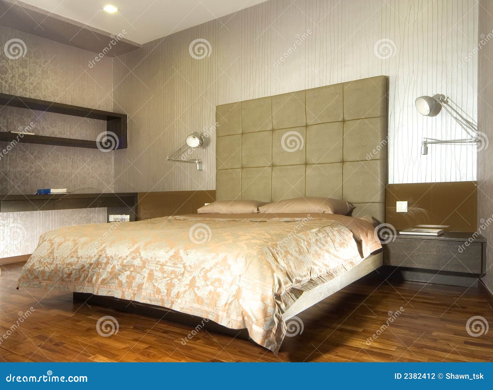 Innenarchitektur - Schlafzimmer Stockfoto - Bild von modern, auslegung