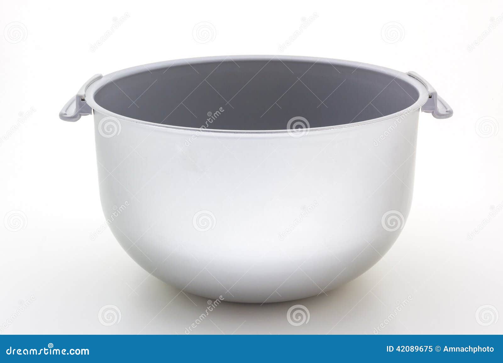 Inner Pot of Electric Rice Cooker Stock Image Image of object, ware