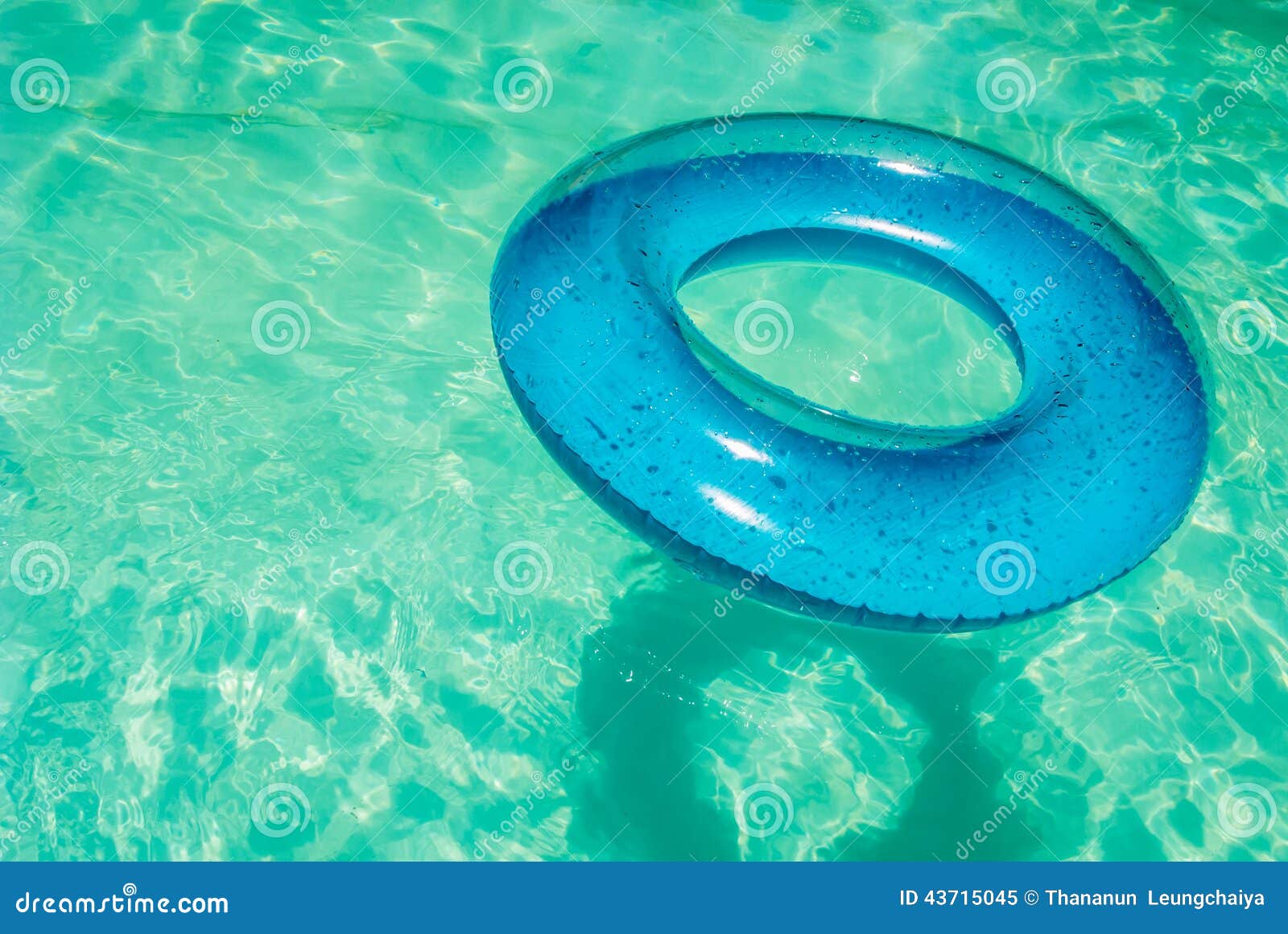 Inner Tube In Swimming Pool. Stock Photo - Image: 43715045