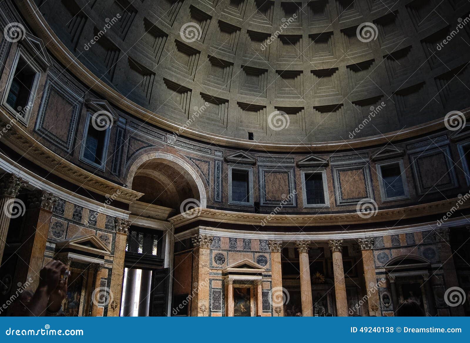 Innerhalb des Pantheons. Das Innere der Pantheon, Rom, Italien