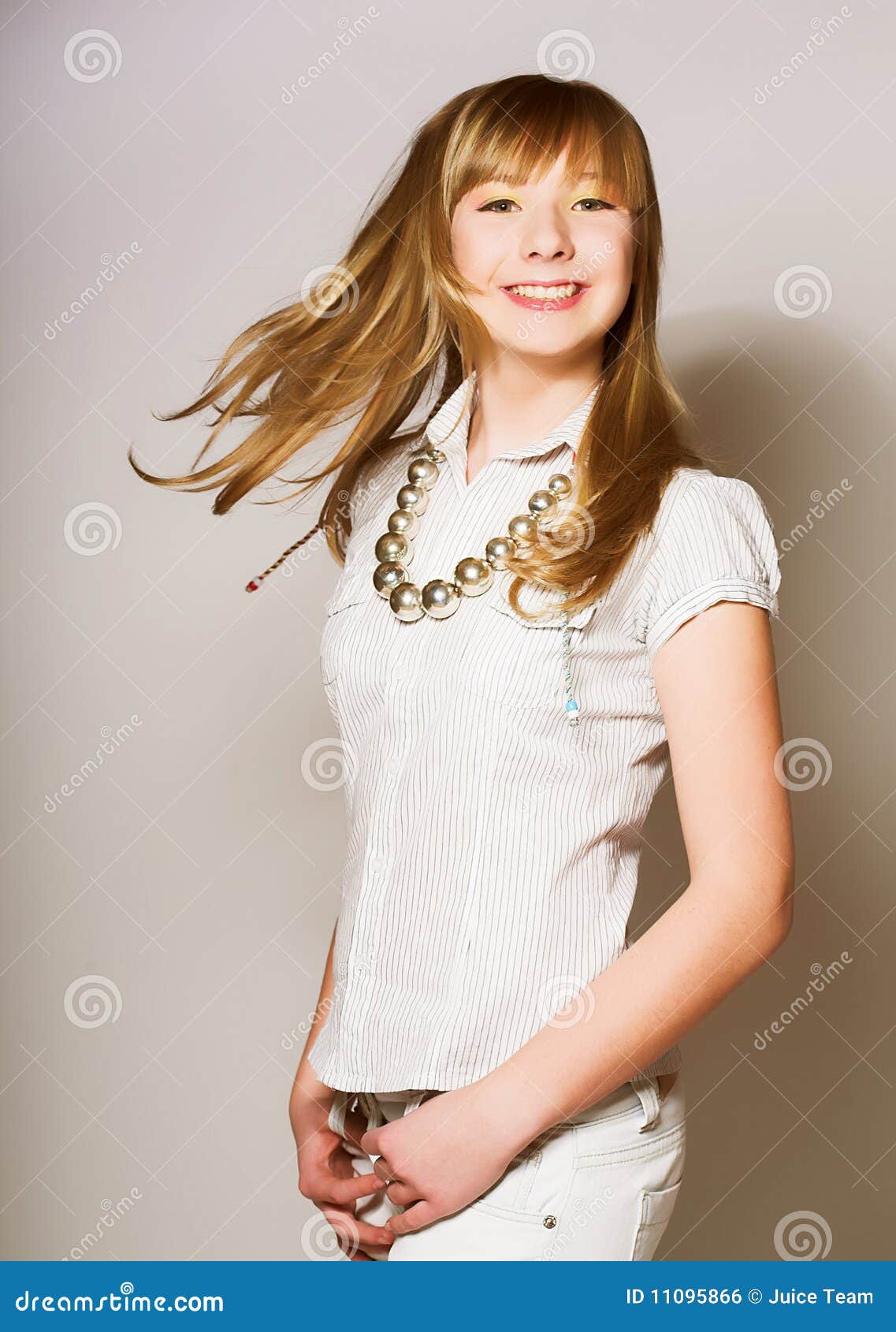 Innocent Teen Girl Stock Photo Image Of Human Hai