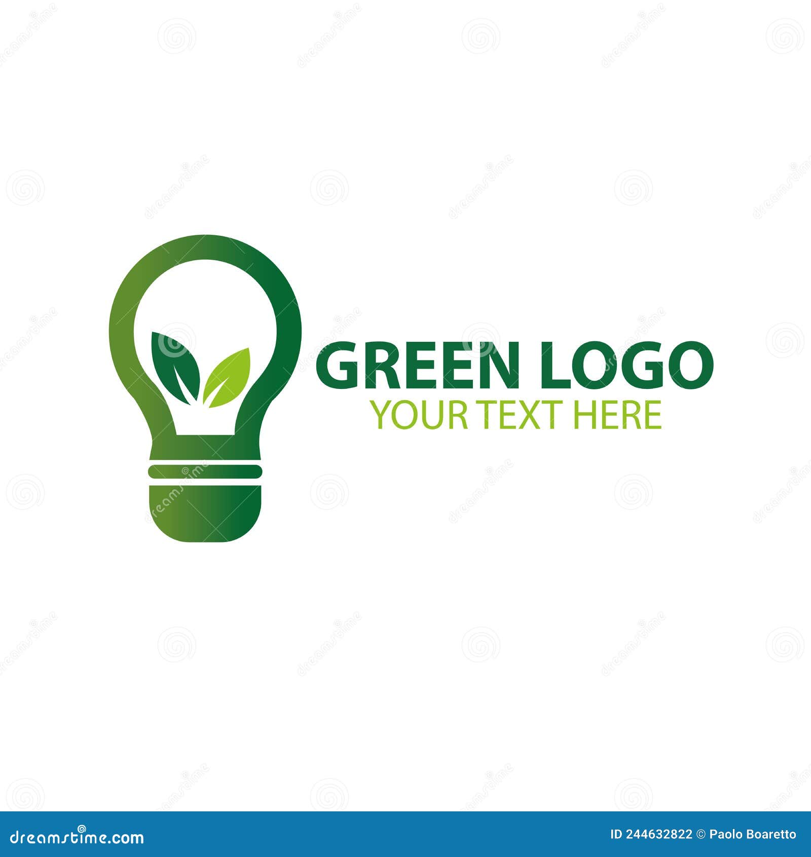 innovation idea leaf growth logo