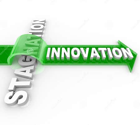 Innovation Vs Stagnation - Change and Status Quo Stock Illustration ...