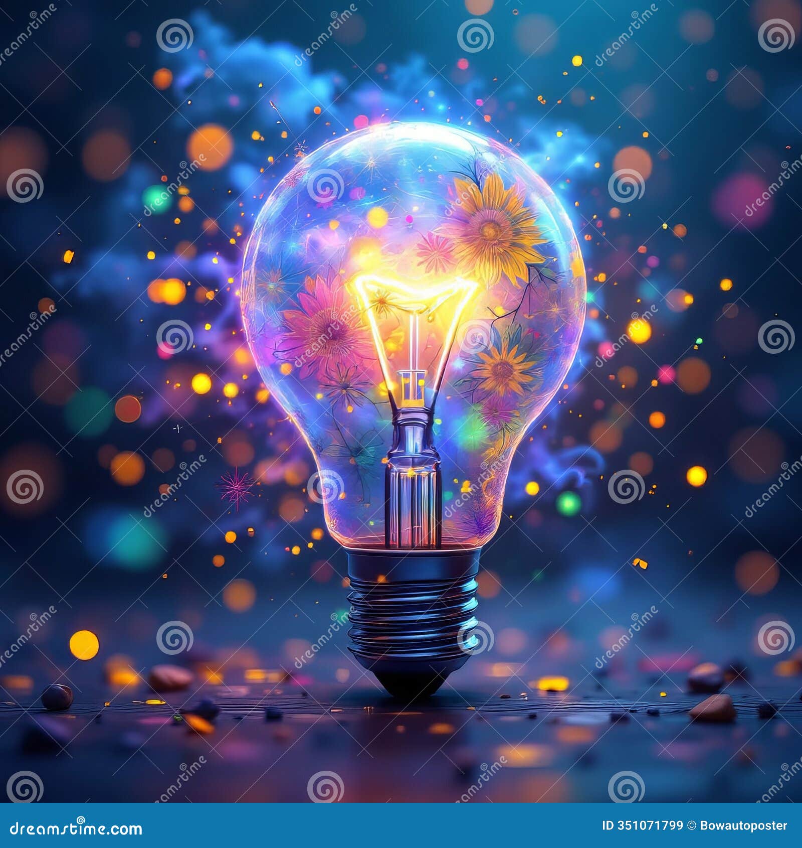 innovative  concept a tilted lightbulb abstract evoking creative ideas and visual inspiration