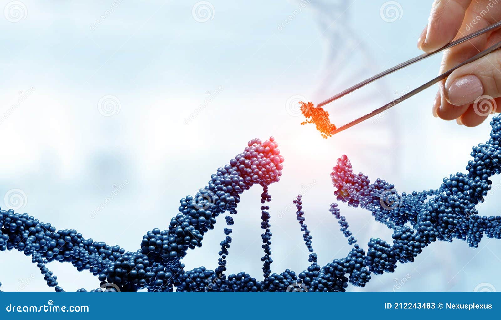 Innovative DNA Technologies in Science and Medicine Stock Illustration