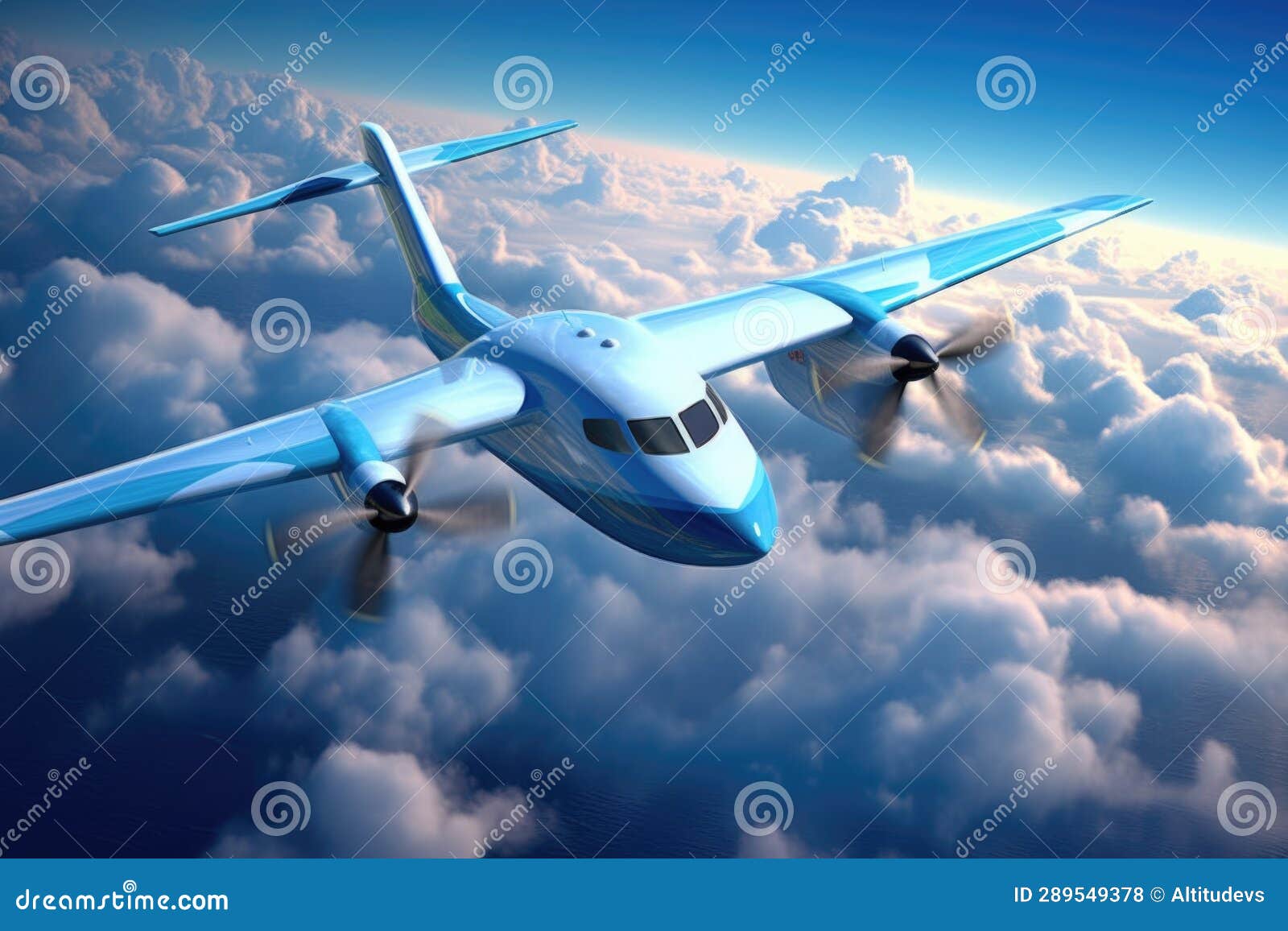 Innovative Electric Airplane Design Concept Stock Photo Image of