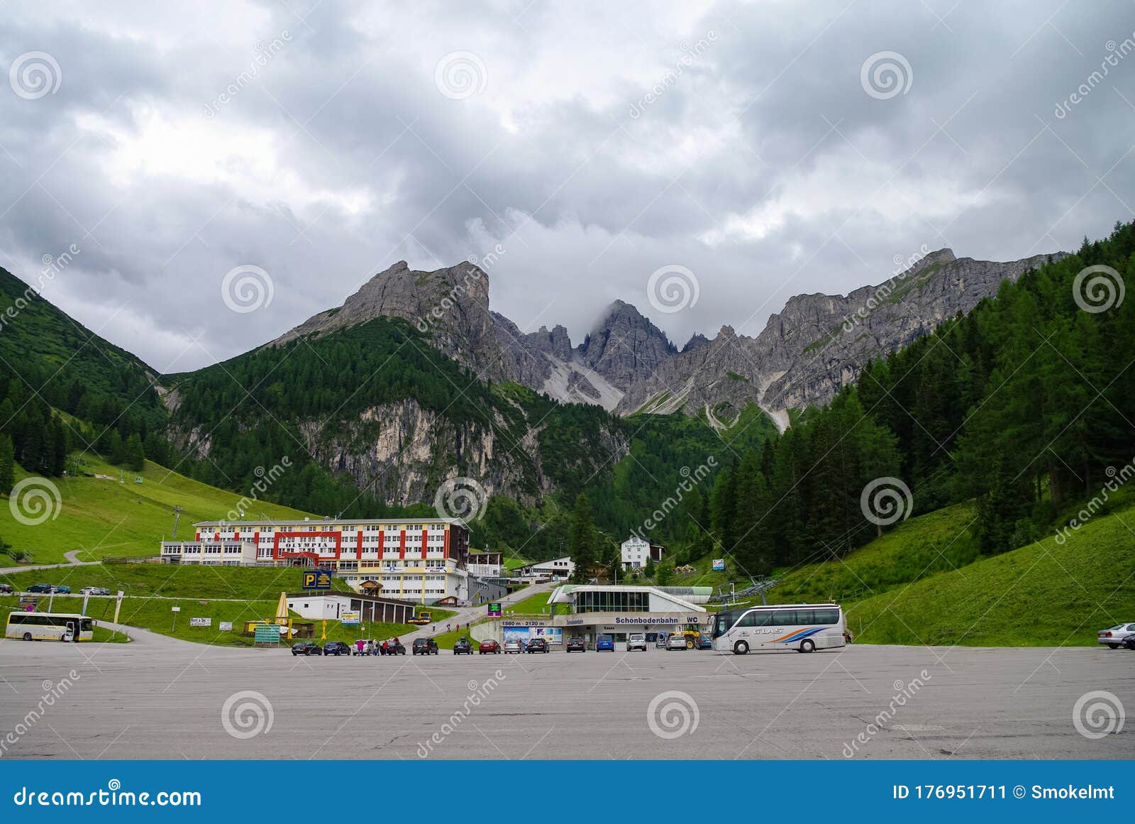 Summer View To Olympic Ski Resort And Funicular Station Of Axamer Lizum,  Tyrol, Austria Editorial Photo - Image of innsbruck, rock: 176951711