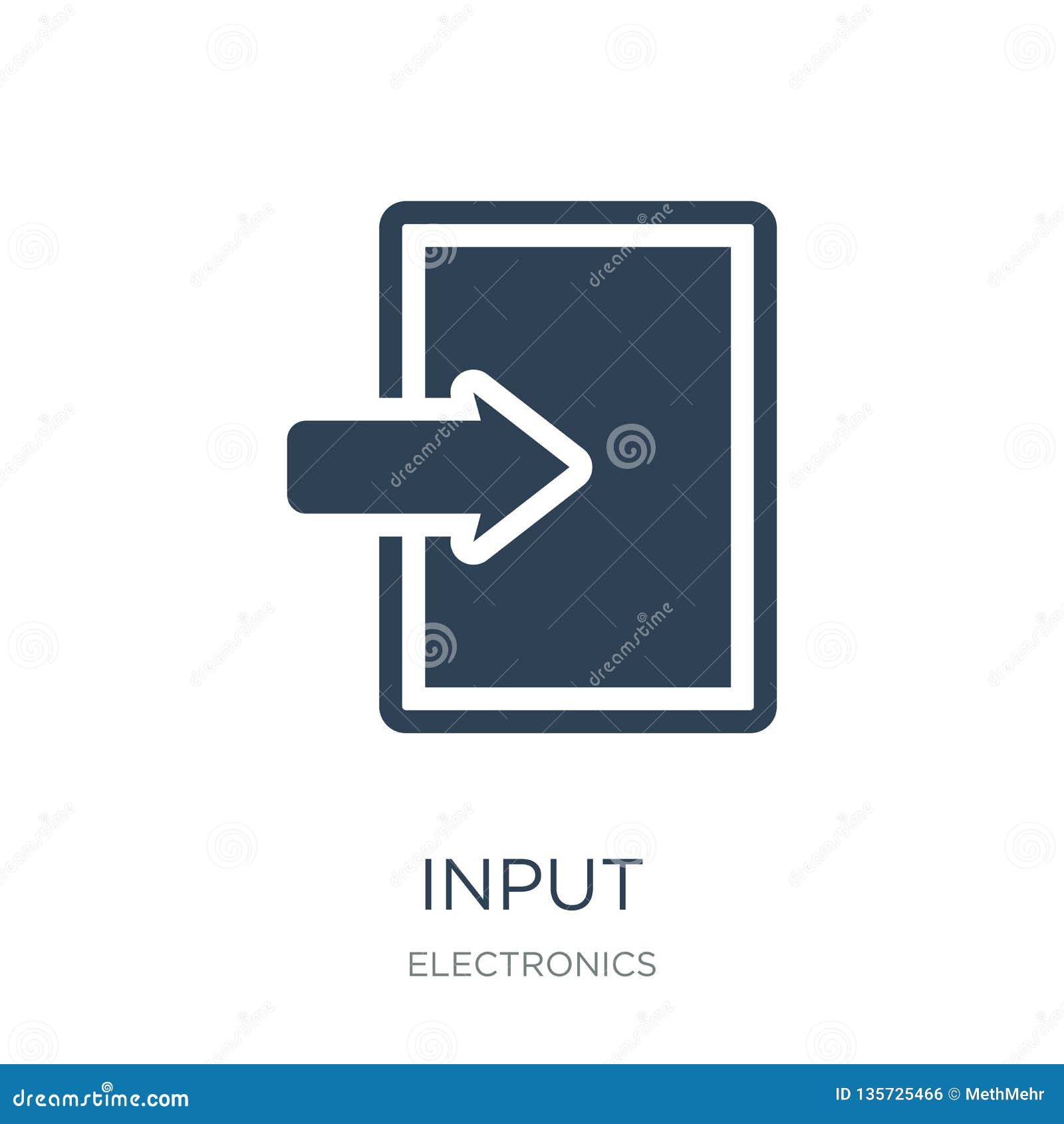 Input icon in trendy design style input icon isolated on white