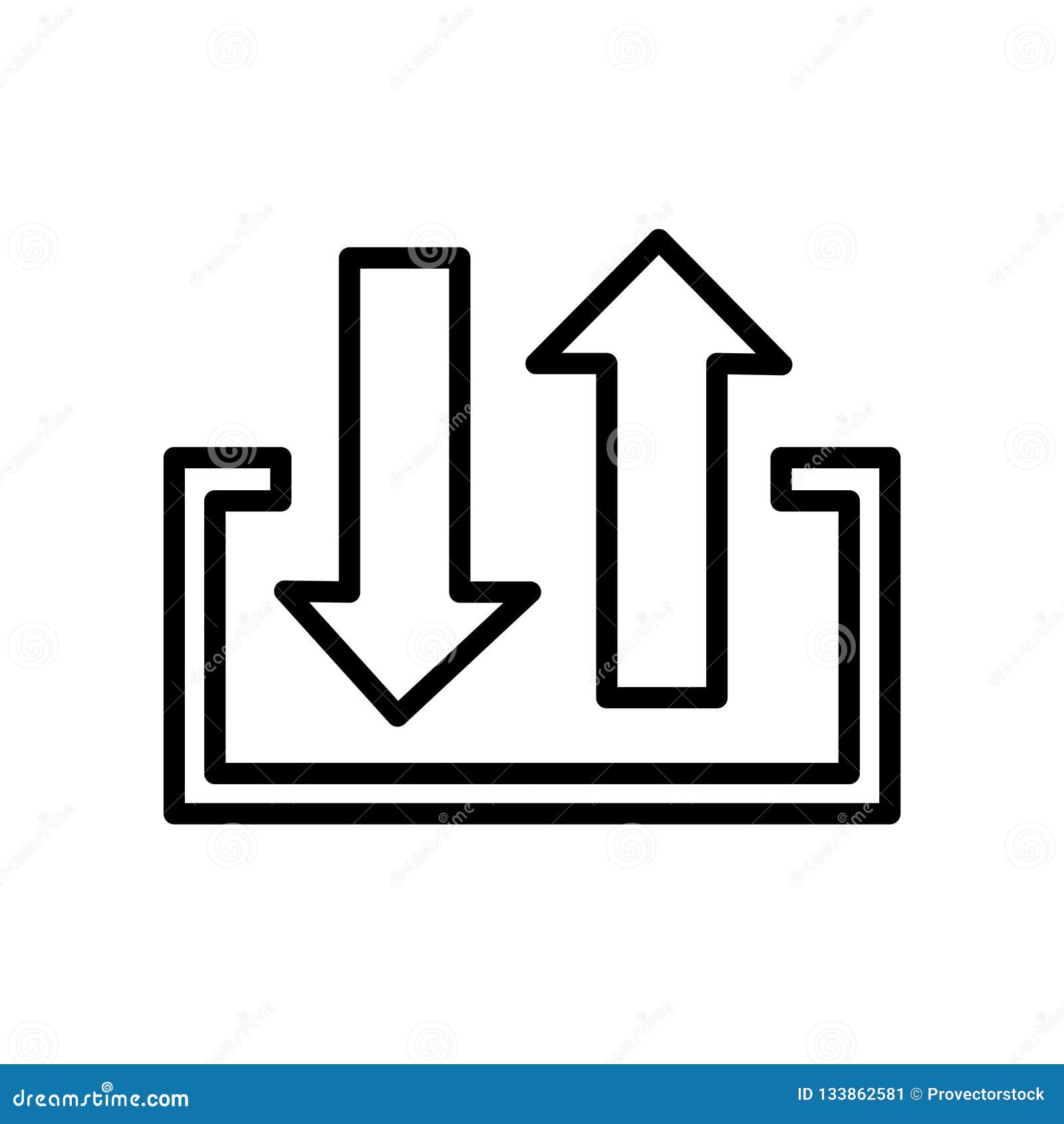 input output icon  on white background