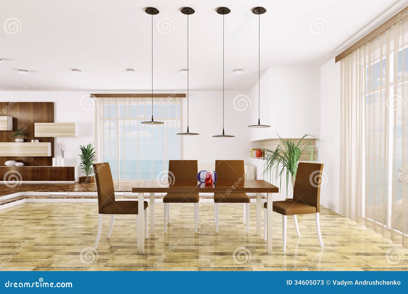 Inre av modern vardagsrum arkivfoton bild: 34605073