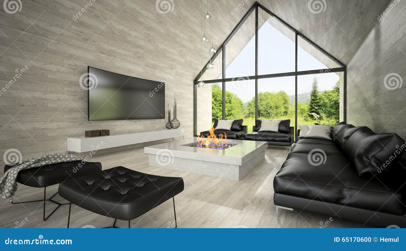 Inre av tolkningen för vardagsrum 3d för modern design arkivfoto ...