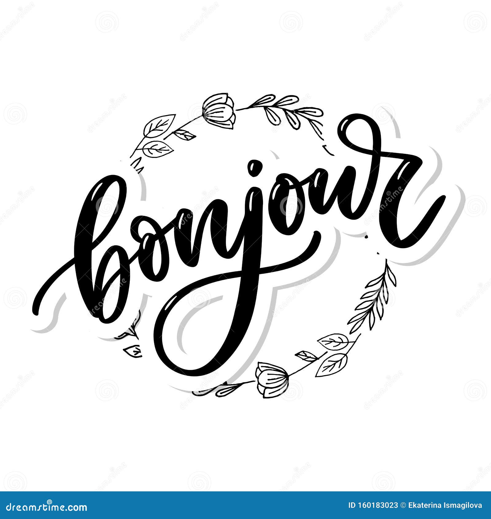 Inscription De Bonjour Bonne Journee En Francais Carte De Voeux Avec Calligraphie Conception Dessinee A La Main Noir Et Blanc Illustration Stock Illustration Du Dessinee Journee Inscription De Bonjour Bonne Journee En Francais Carte De Voeux Avec Calligraphie Conception Dessinee A La Main Noir Et Blanc Illustration Stock Illustration Du Dessinee Journee