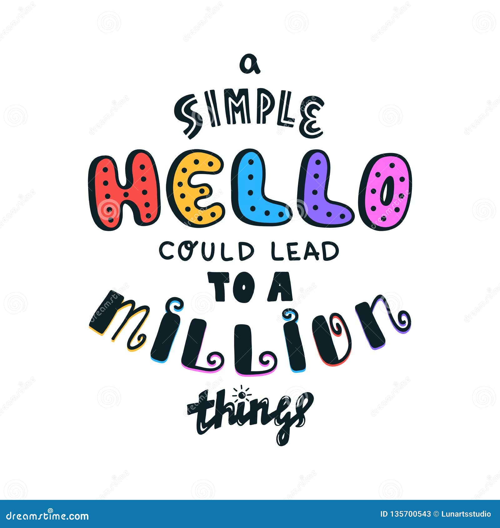 Inscription Du Bonjour Simple Dans La Citation Differente De Griffonnage De Langue Dans Le Style De Croquis Expression D Aspirati Illustration De Vecteur Illustration Du Langage Main