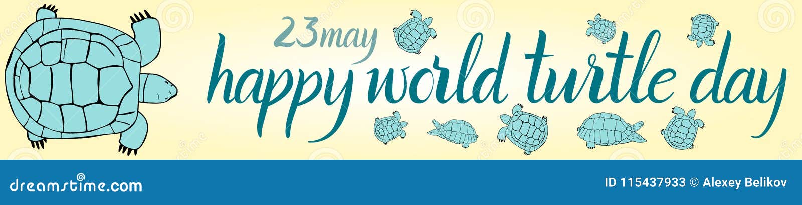 Inscription Happy World Turtle Day 23 May And Turtle Stock Vector Illustration Of Environment Fauna Inscription Happy World Turtle Day 23 May And Turtle Stock Vector Illustration Of Environment Fauna