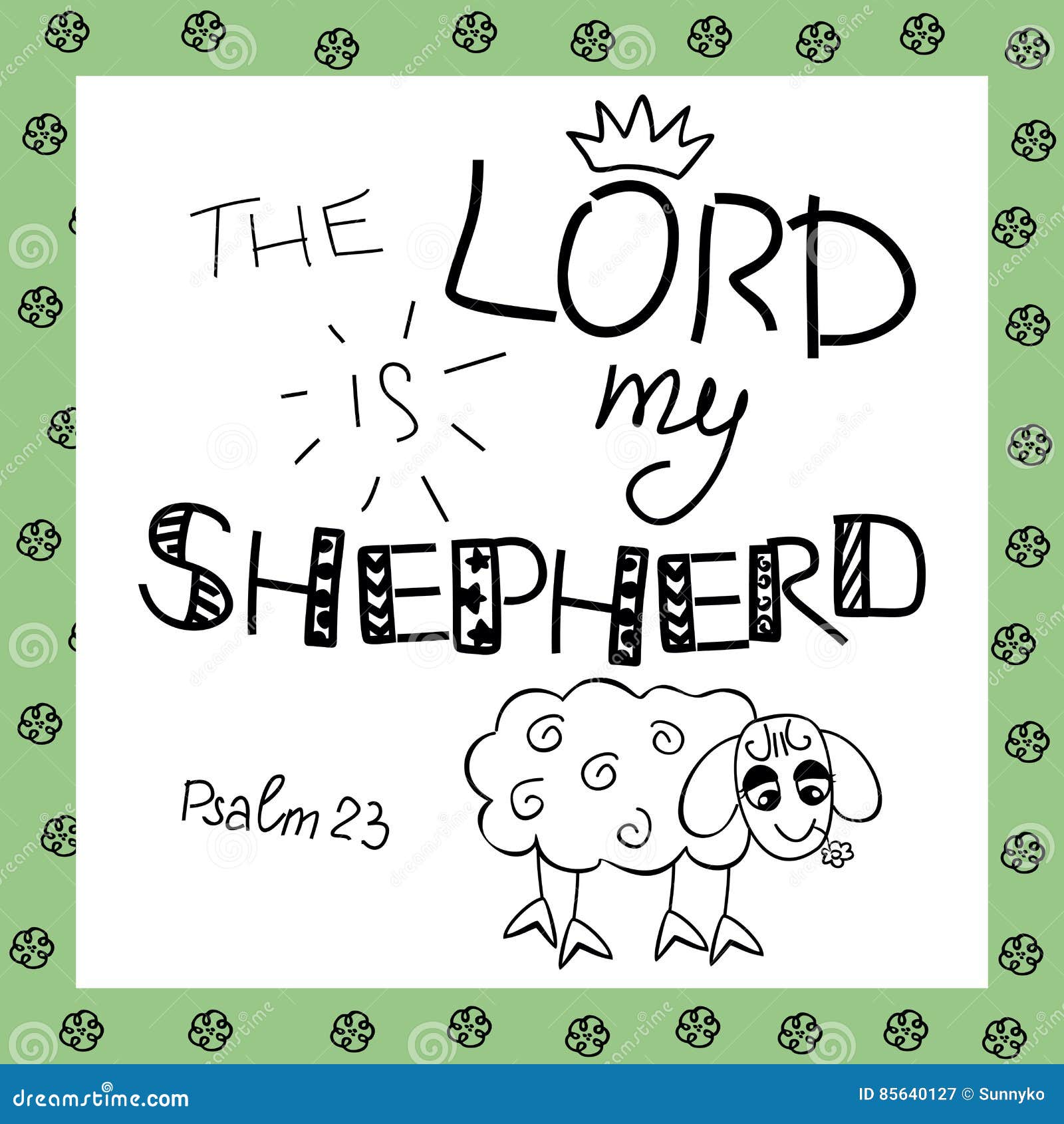 shepherd staff coloring page