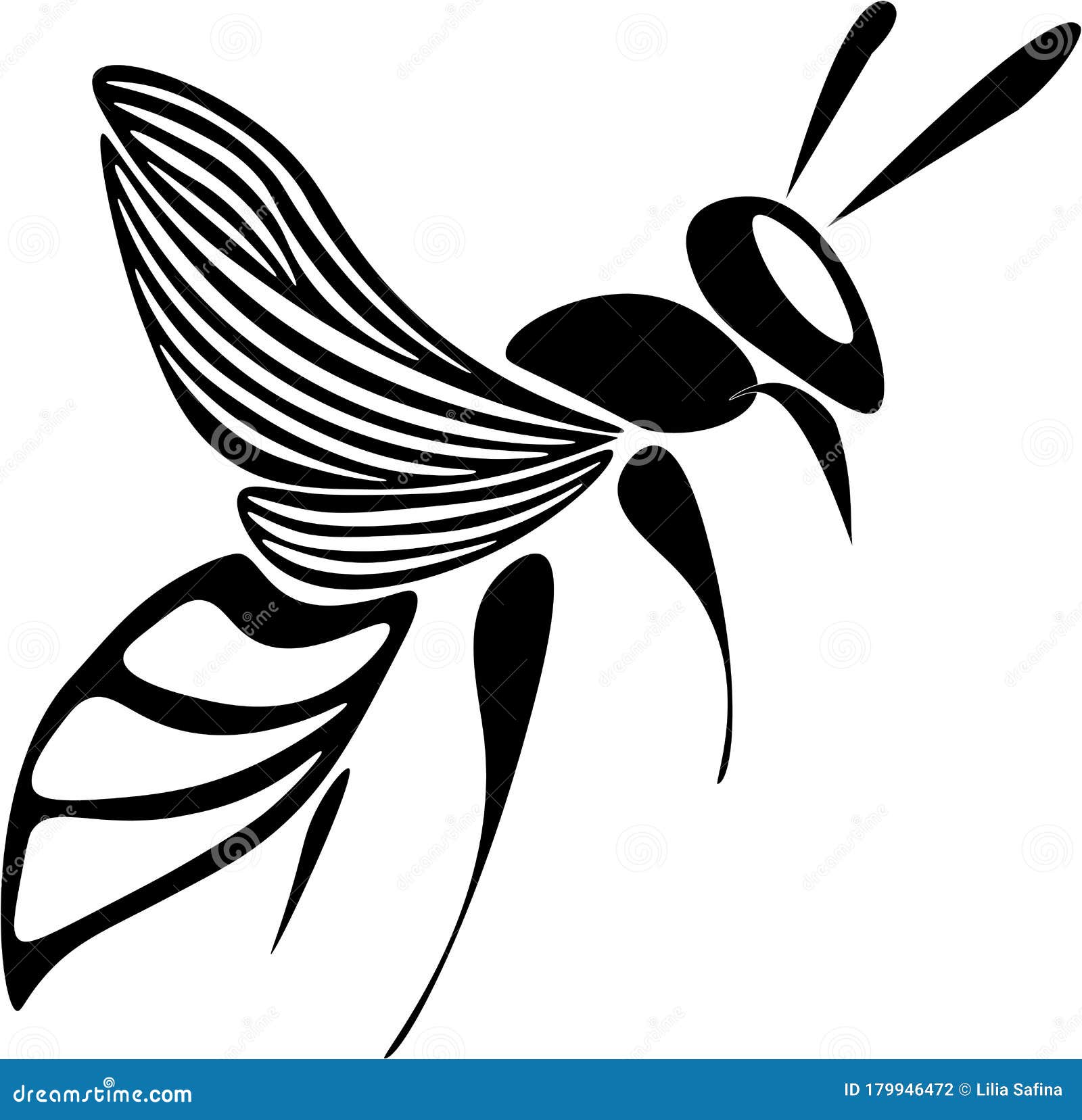 insect wasp logo animal grafica